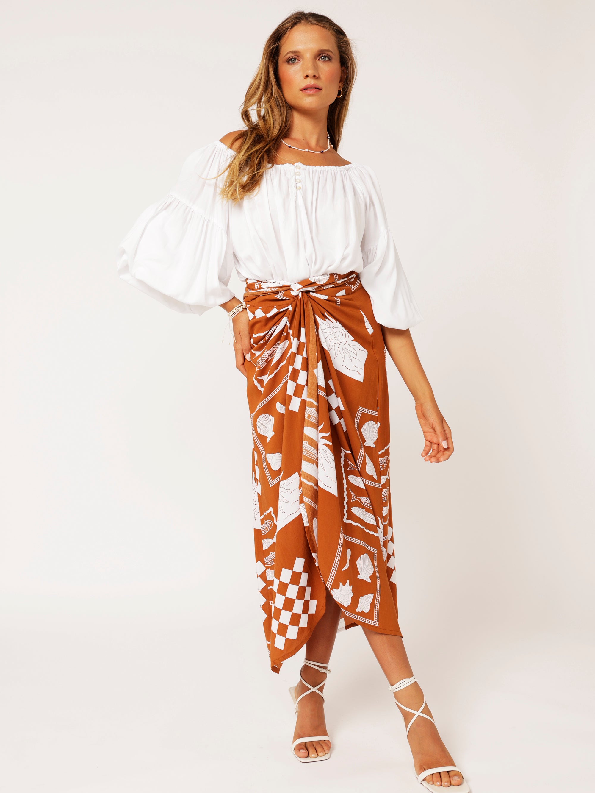 Long wrap outlet skirt australia