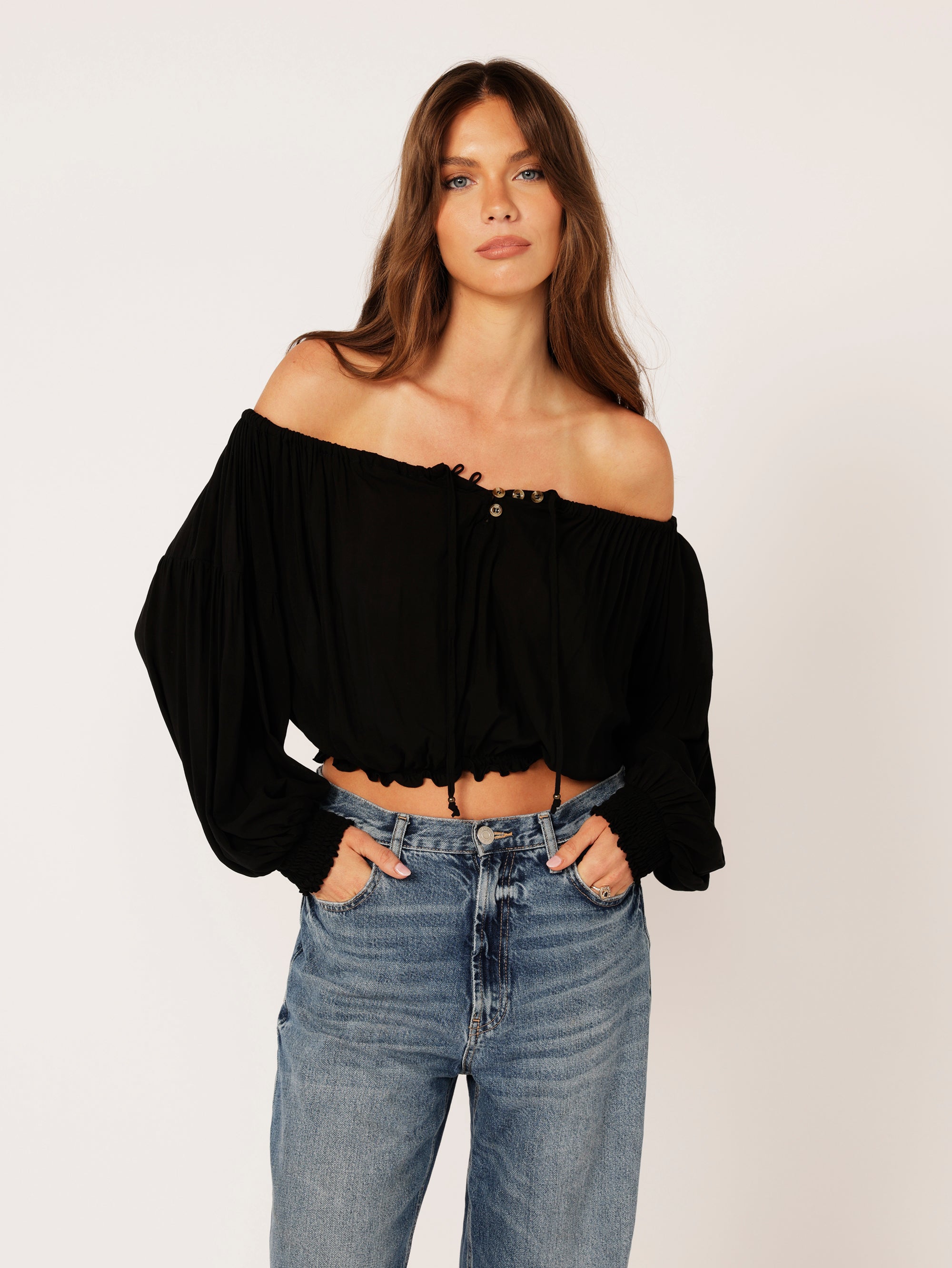 MILLY outlet Off The Shoulder Top - S