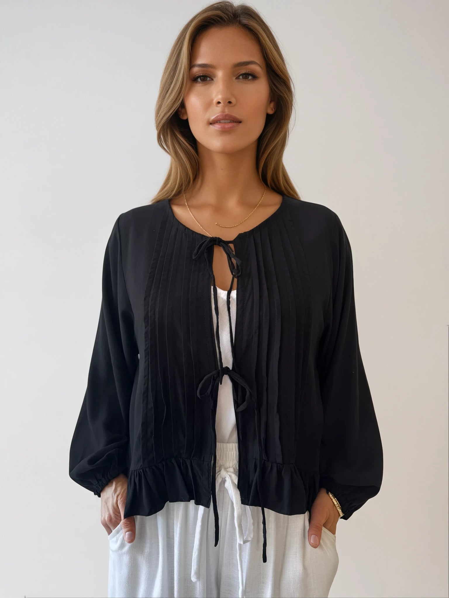 Lily Rose Jacket | Black - Saffron Road