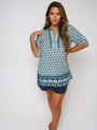 Caftan Blouse | Marine Blue - Saffron Road