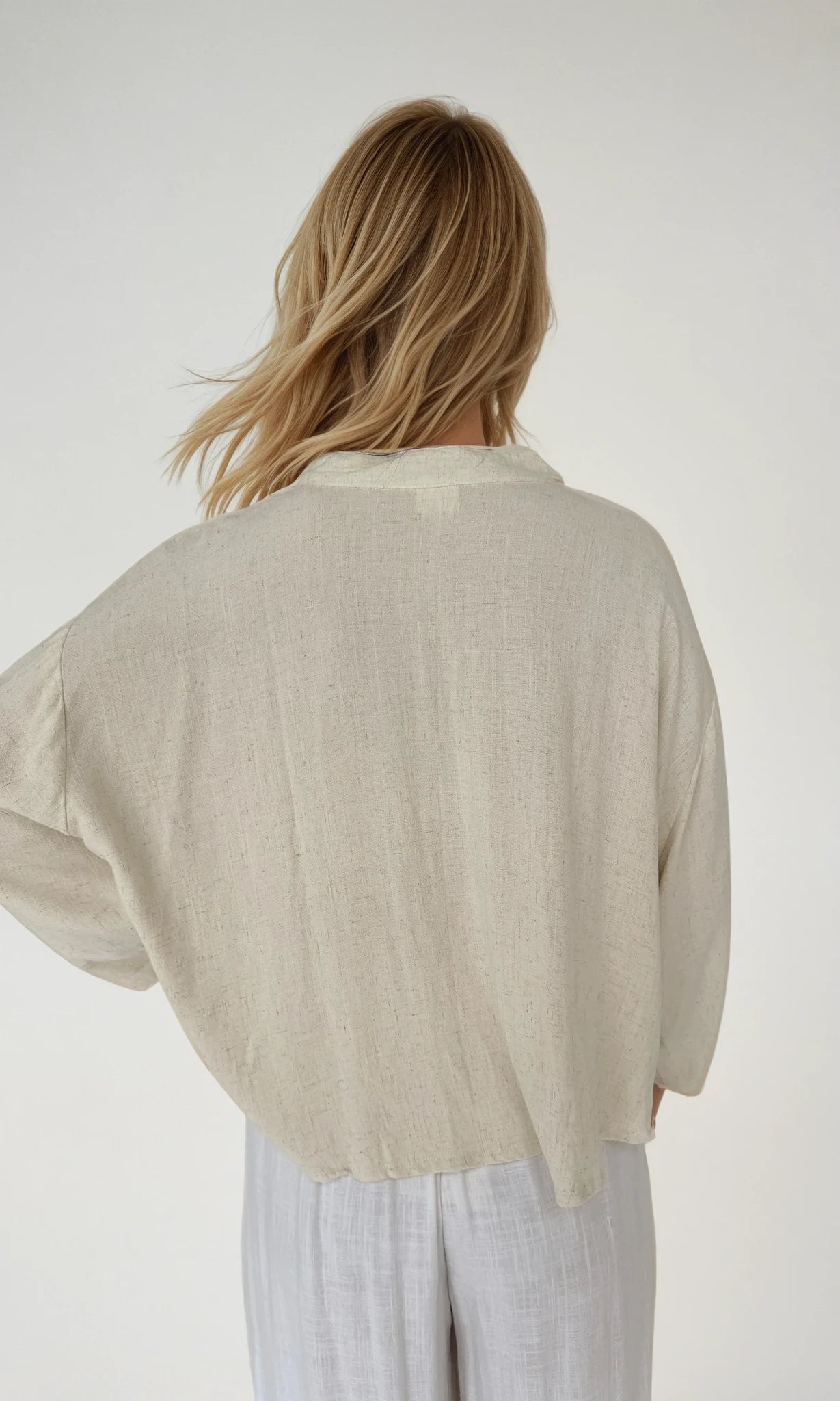 Mini Willow Shirt LS | Wheat | Linen Viscose - Saffron Road