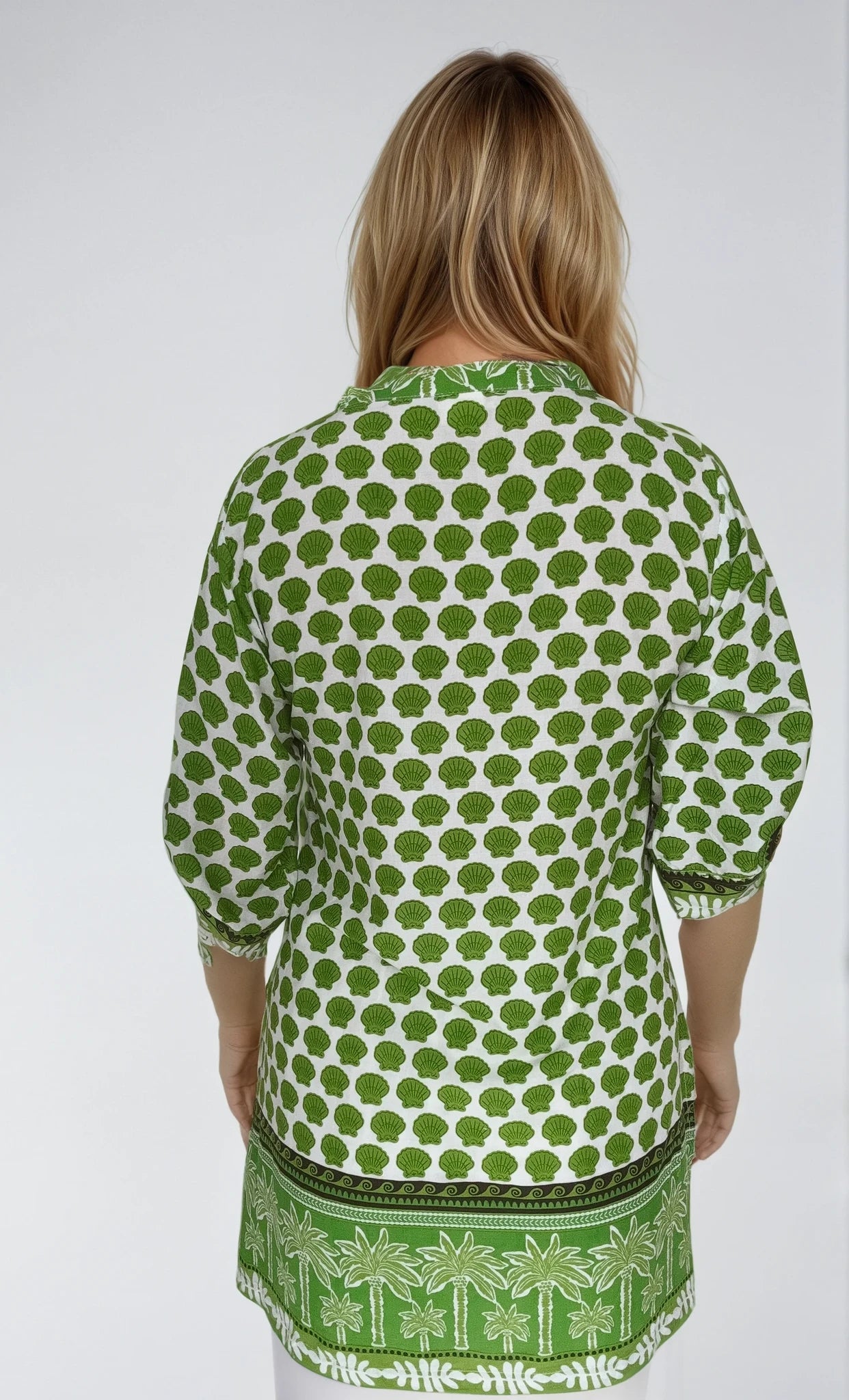 Caftan Blouse | Palm Green - Saffron Road