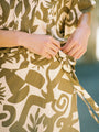 Wrap Skirt |  Soleil Khaki - Saffron Road