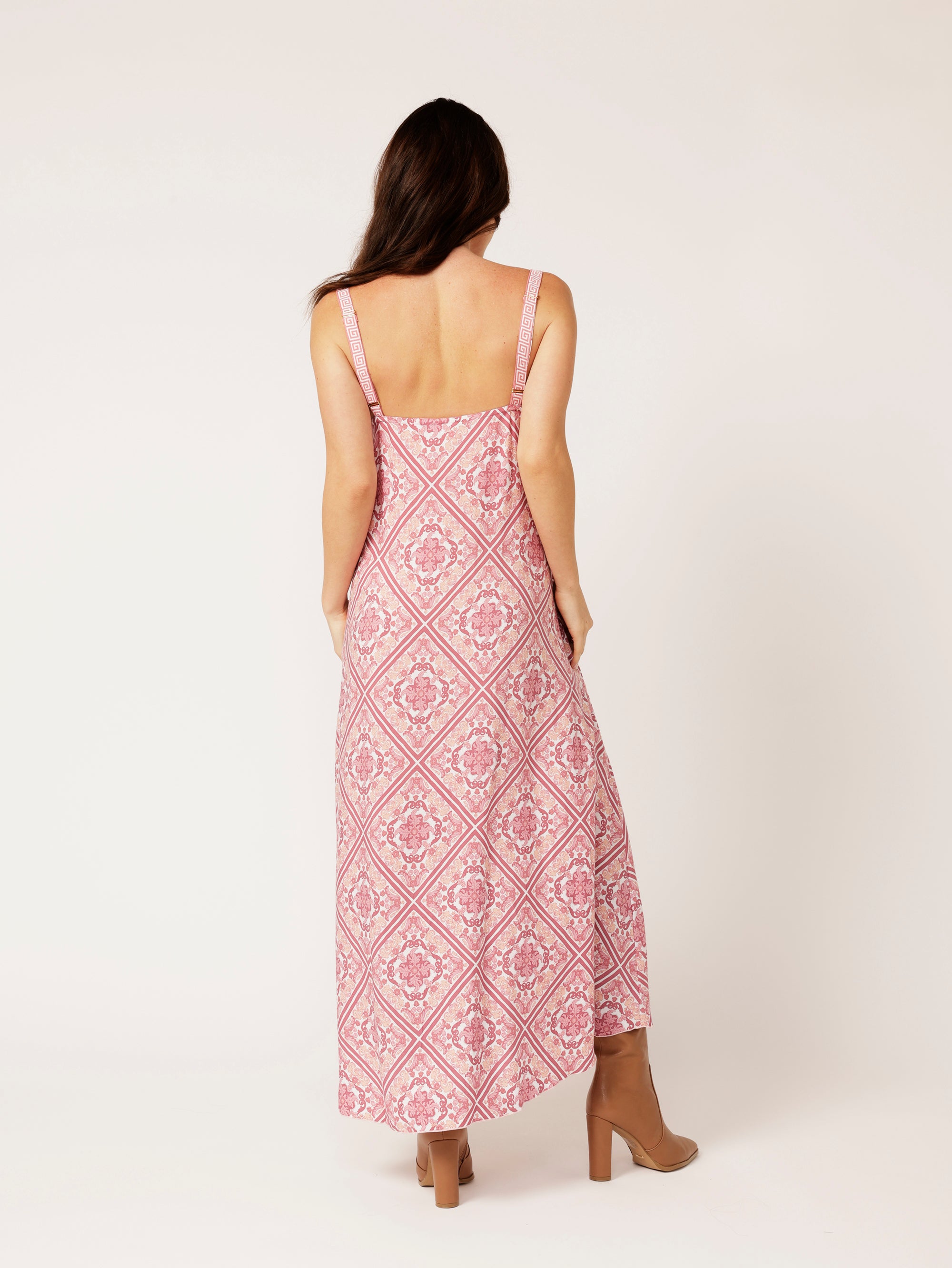A-line Slip Dress | Tea Rose Tile - Saffron Road