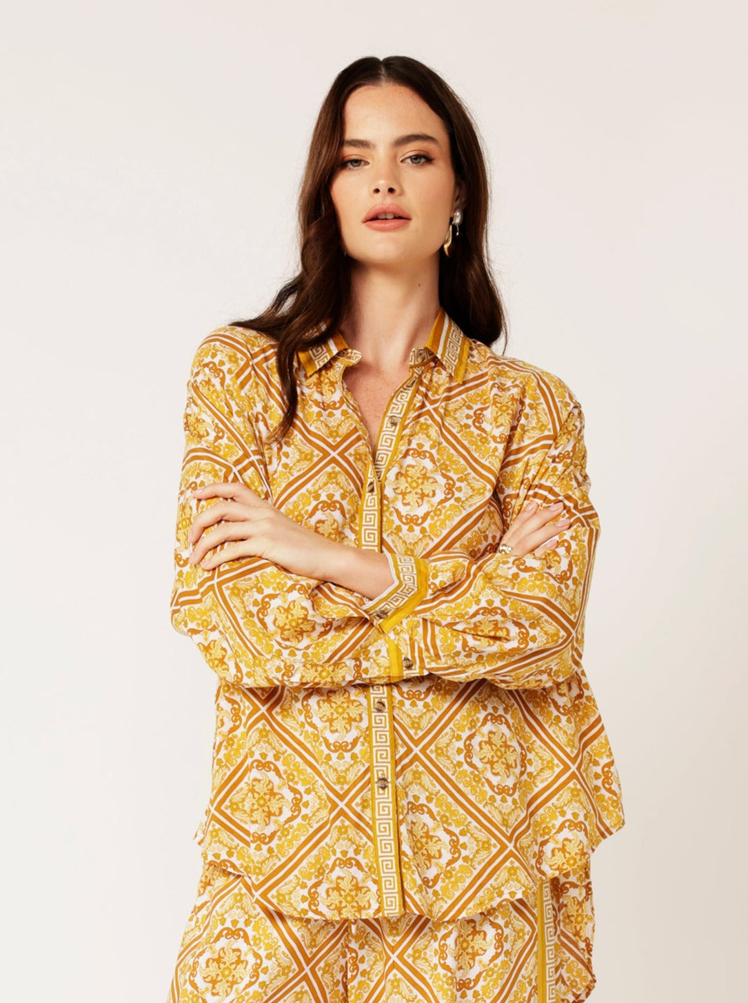 Military Shirt | Golden Tile - Saffron Road