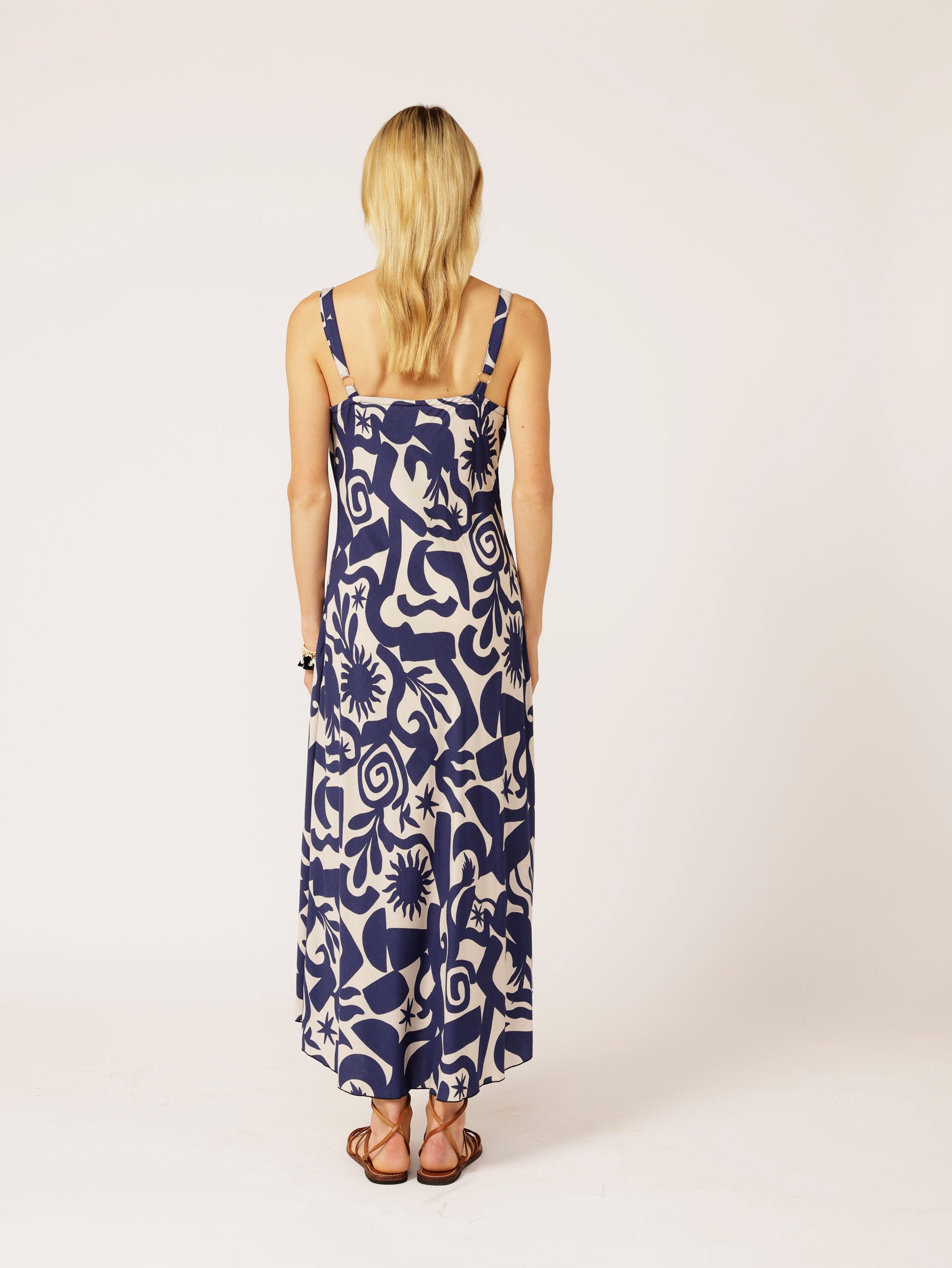 Slip Dress MAXI | Bias Cut | Soleil Navy - Saffron Road