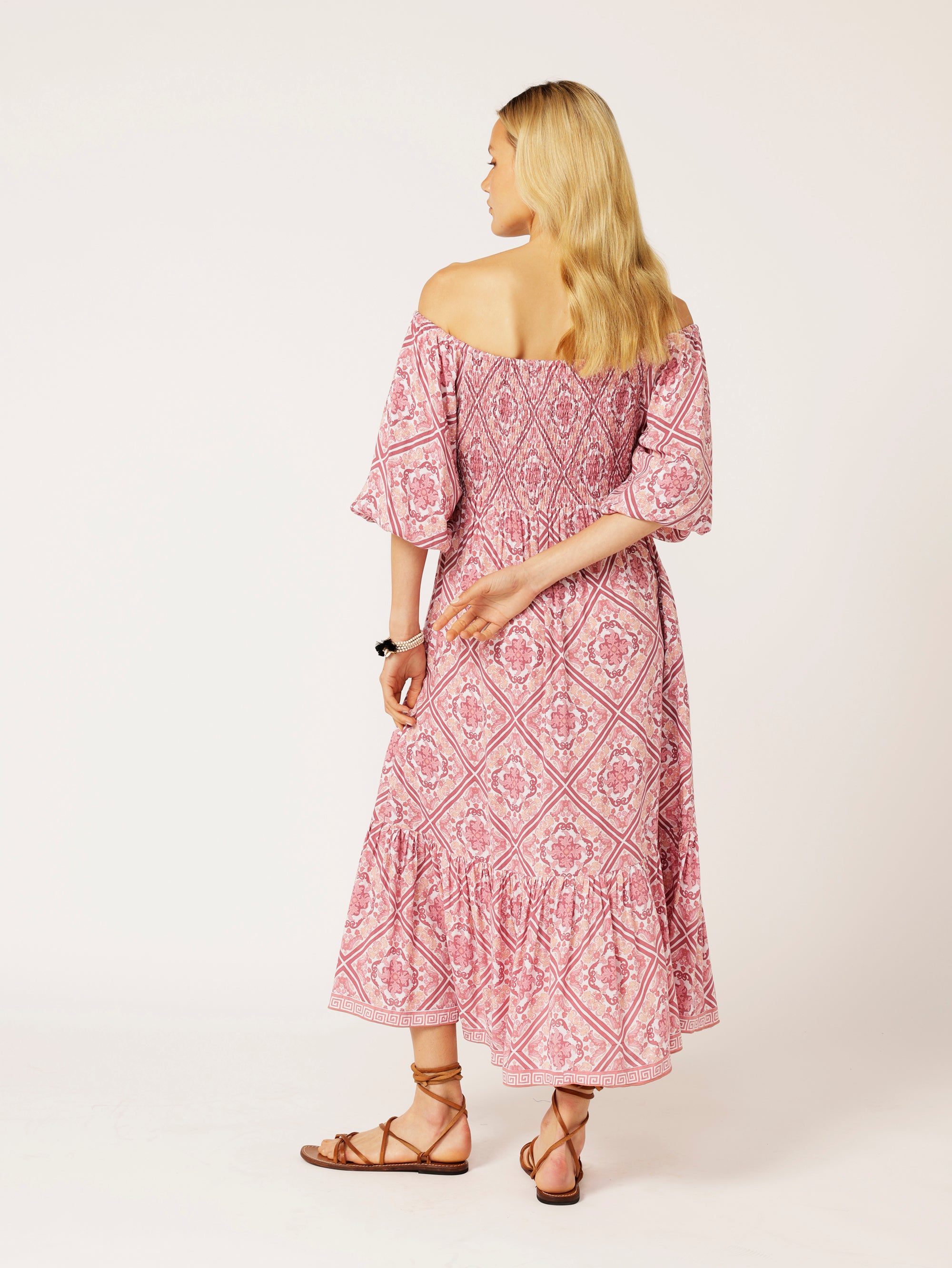 Harper Dress MAXI | Tea Rose Tile - Saffron Road