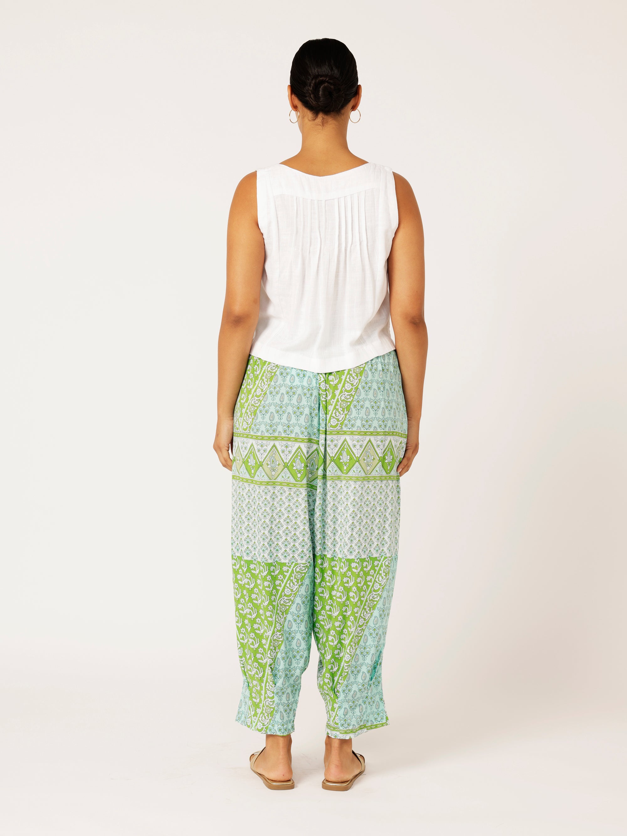 Paradise Pant | Turquoise Meadow - Saffron Road