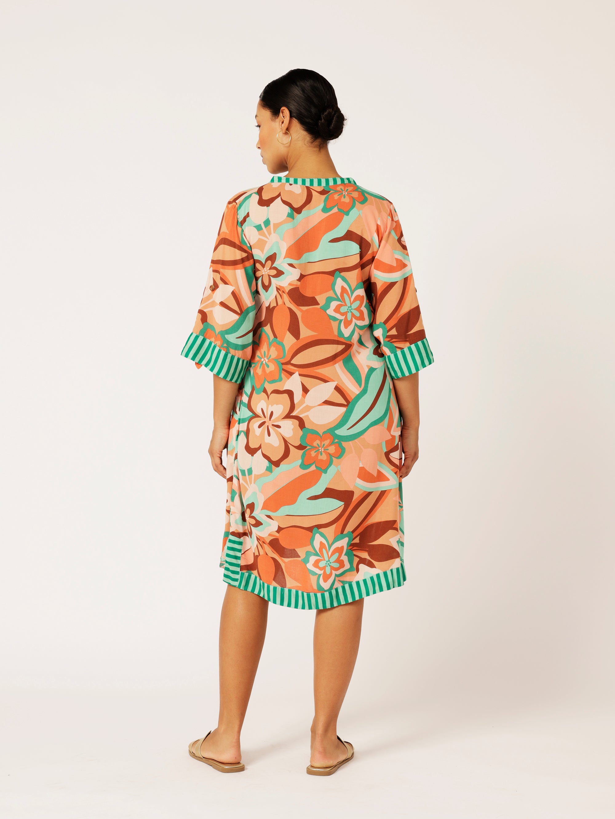 Caftan Dress | Island Coral - Saffron Road