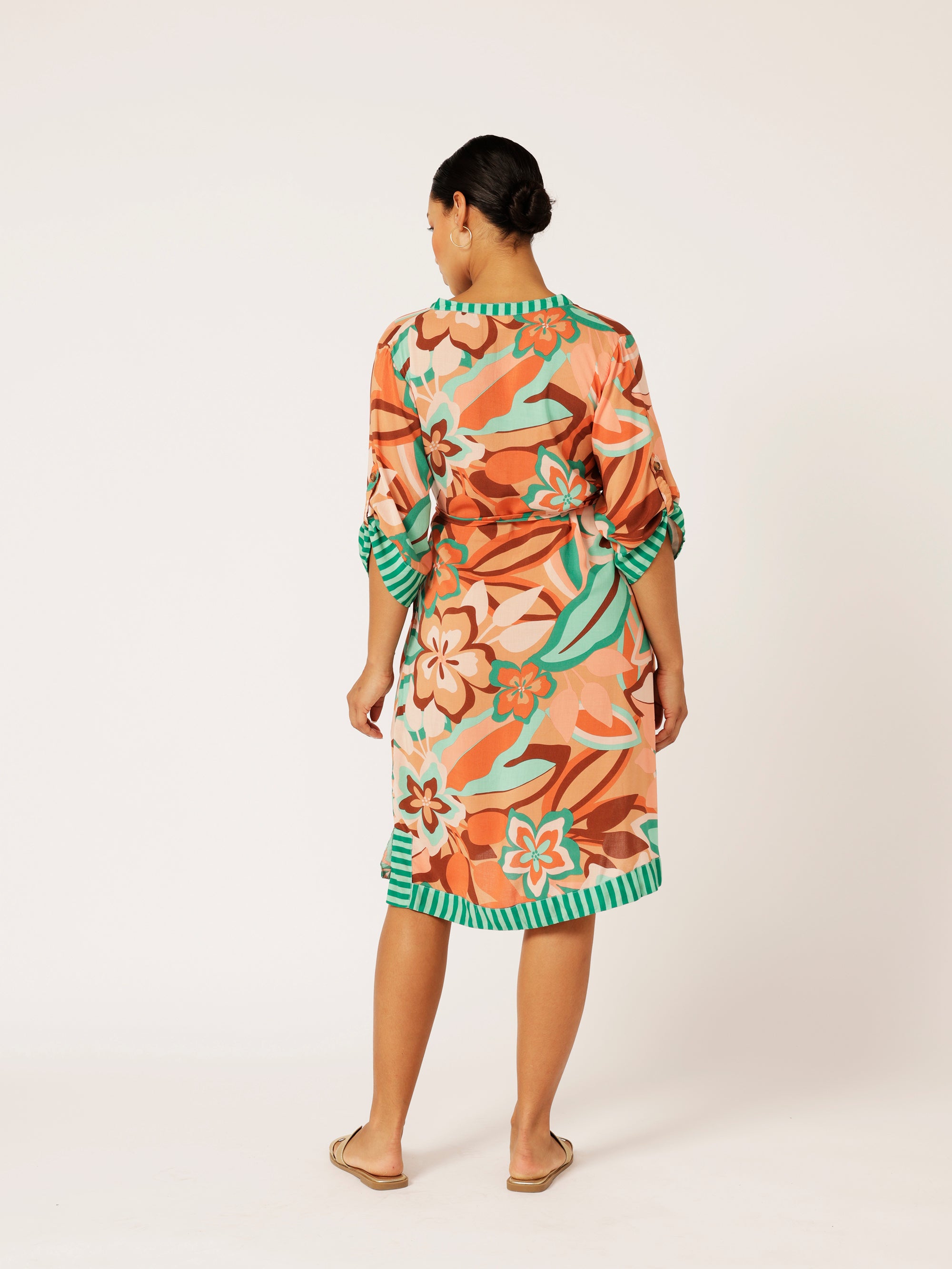 Caftan Dress | Island Coral - Saffron Road