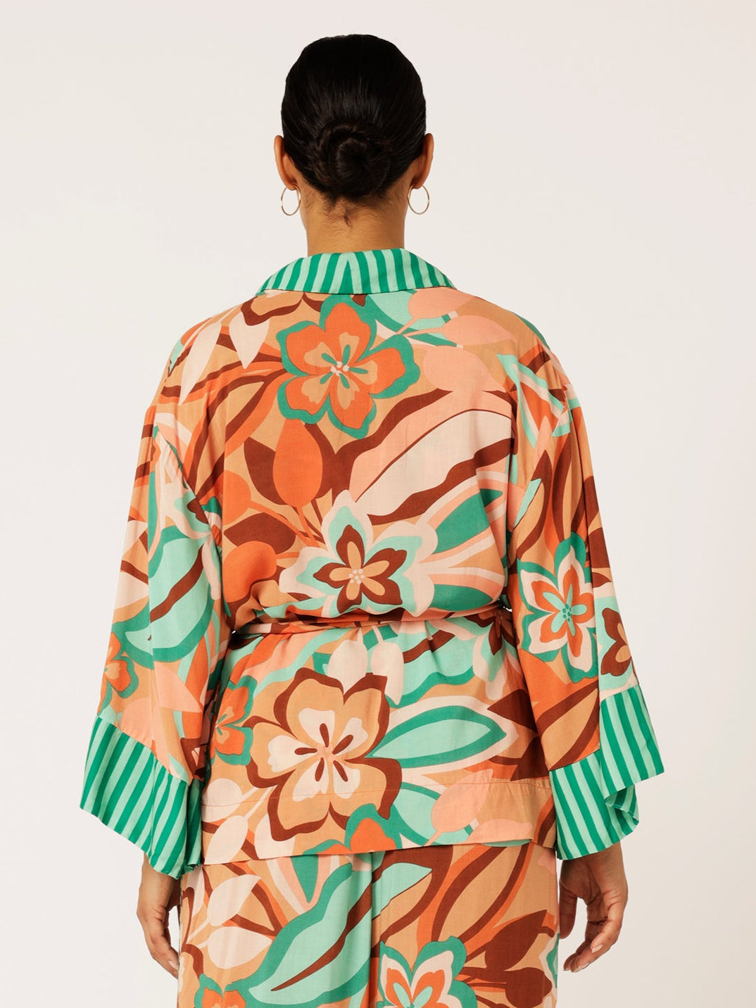 Kimono Shirt | Island Coral - Saffron Road