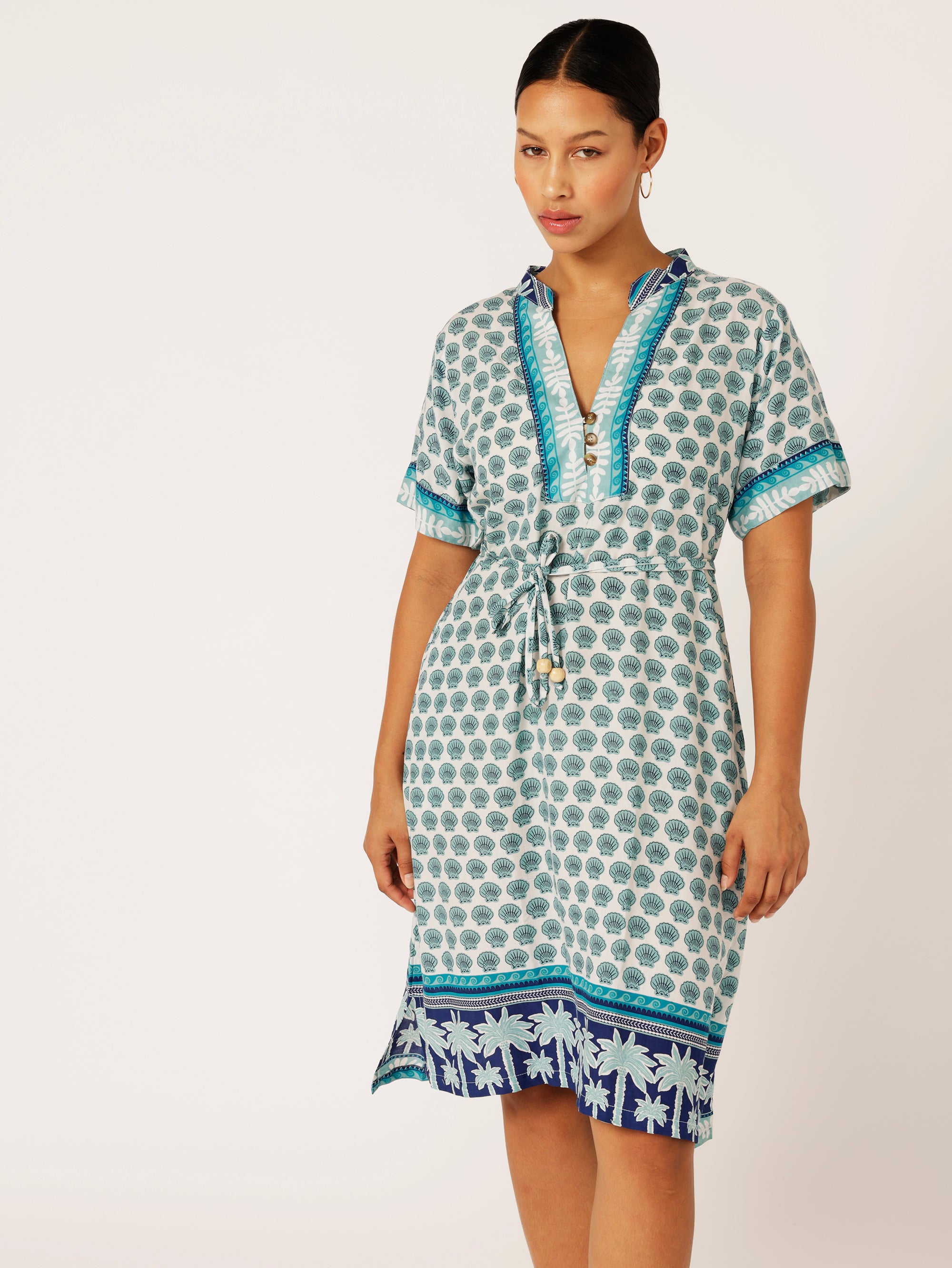 Caftan Dress | Marine Blue - Saffron Road