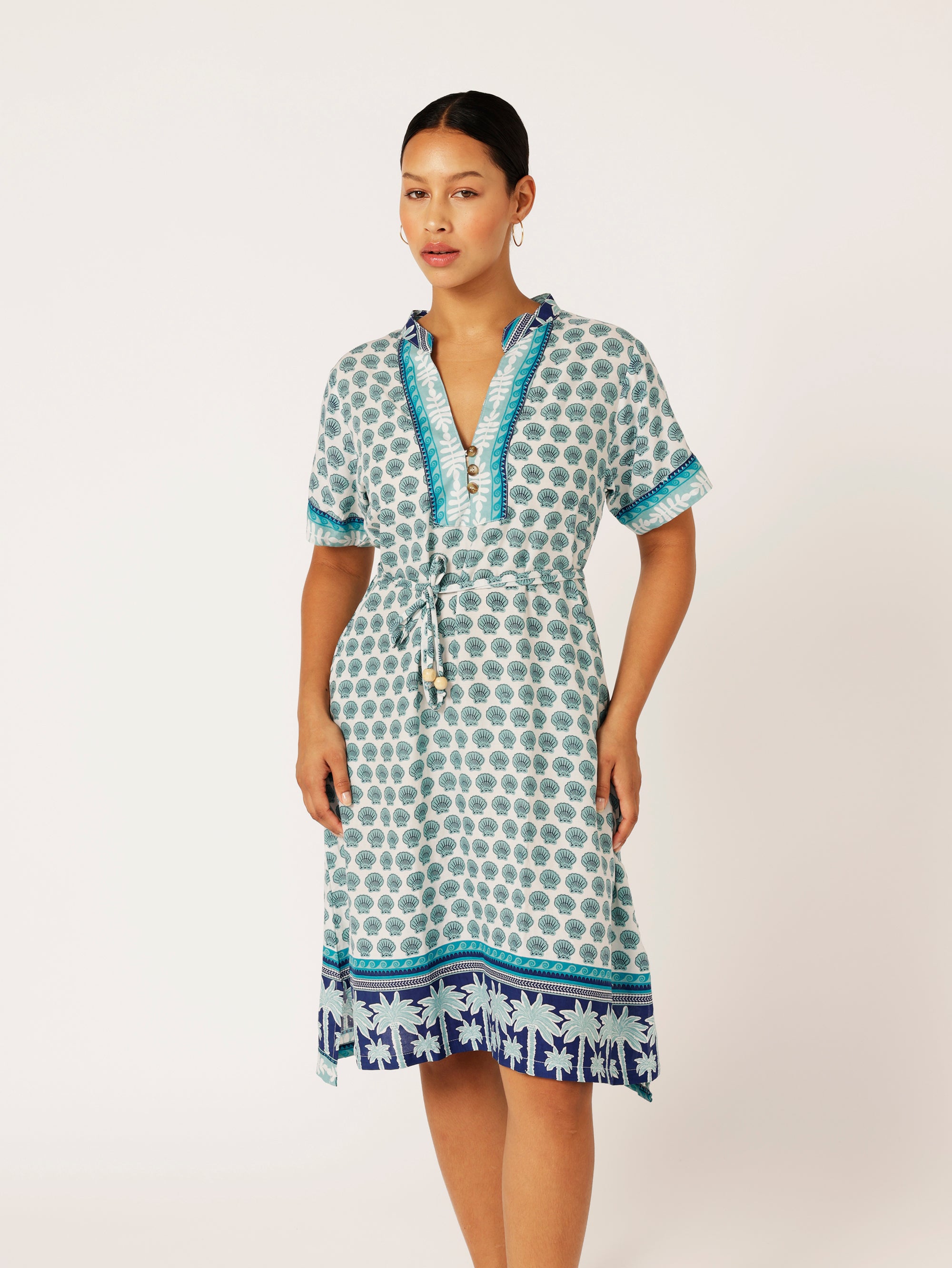 Caftan Dress | Marine Blue - Saffron Road