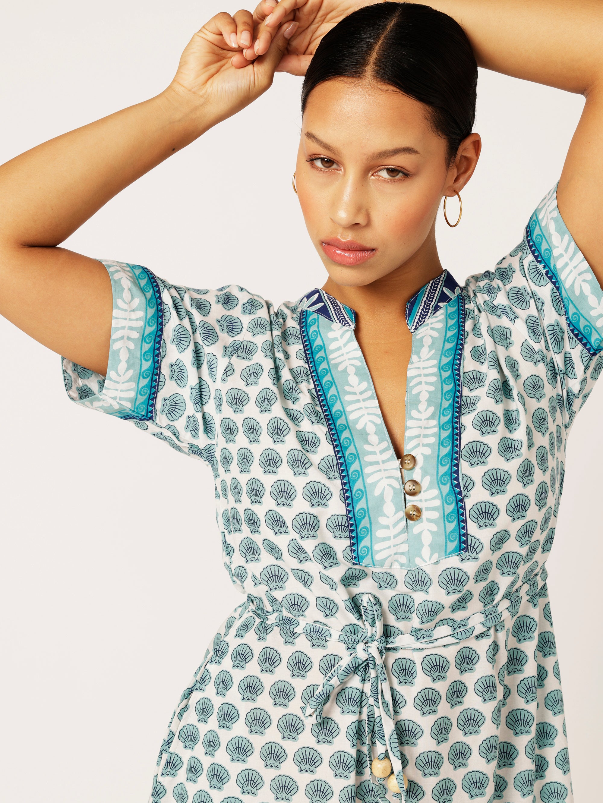 Caftan Dress | Marine Blue - Saffron Road