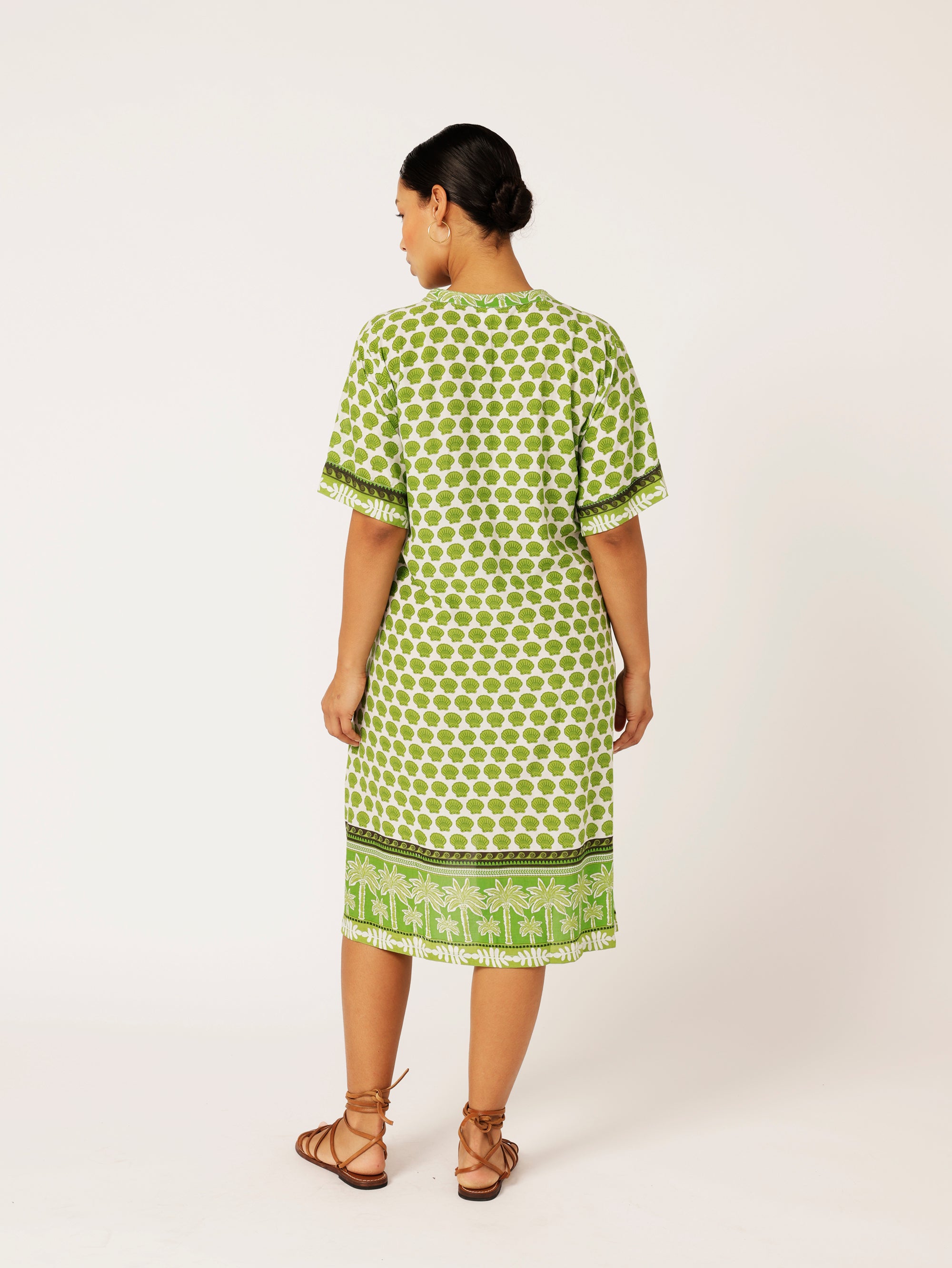 Caftan Dress | Palm Green - Saffron Road