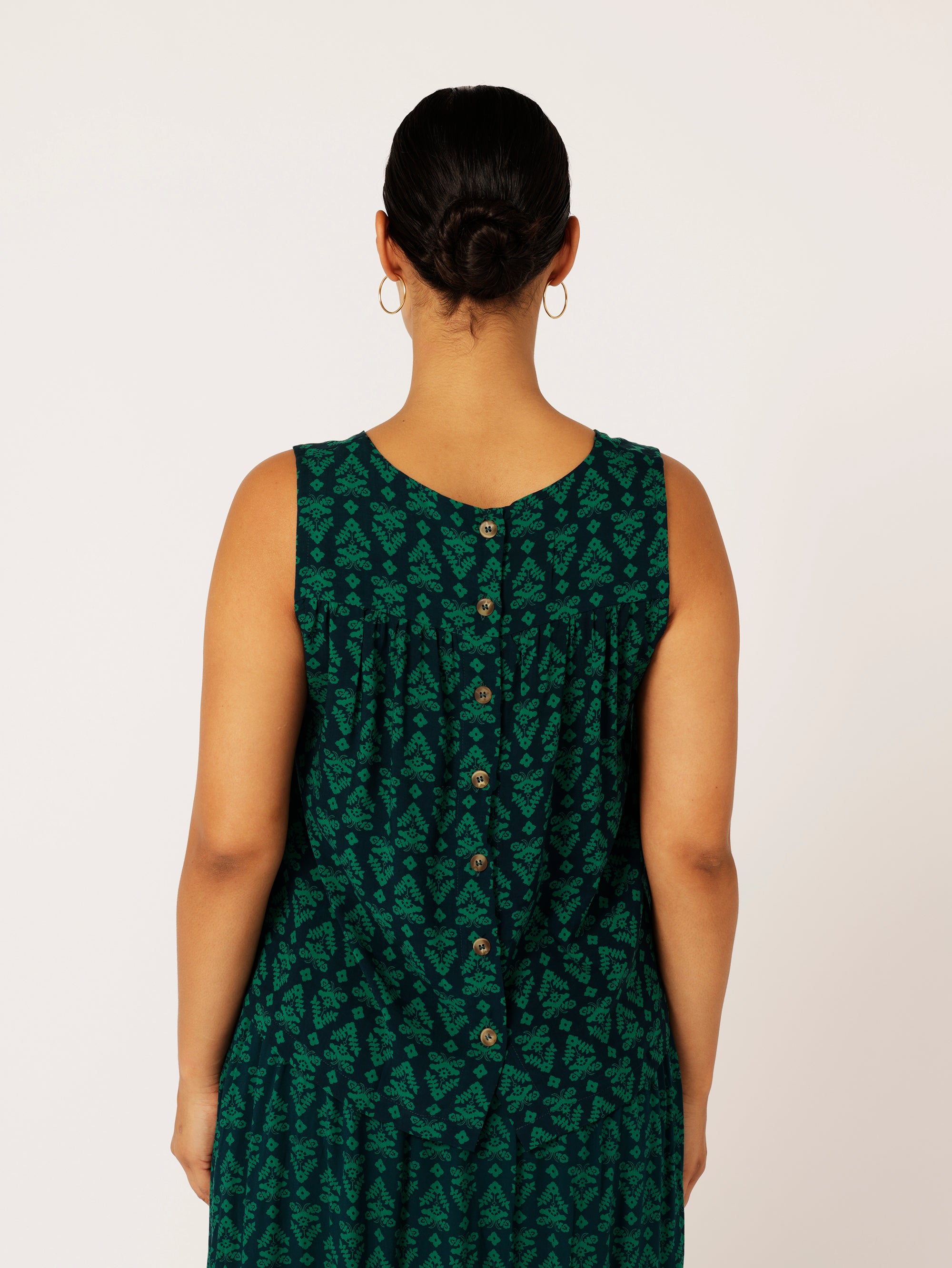 Zephyr Tank | Aztec Green - Saffron Road