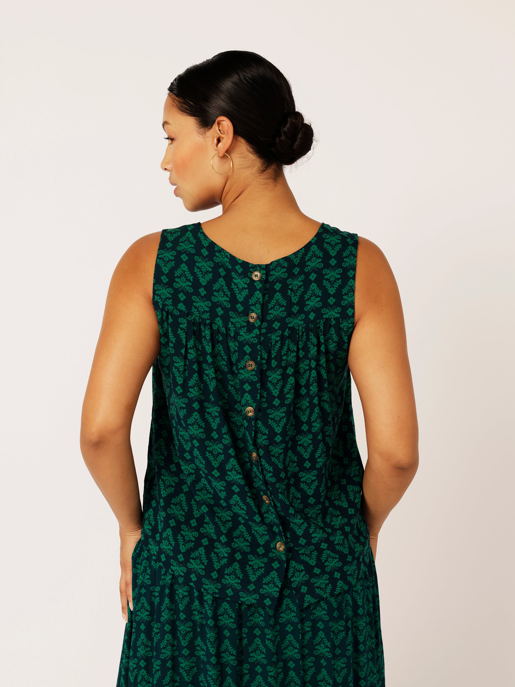 Zephyr Tank | Aztec Green - Saffron Road