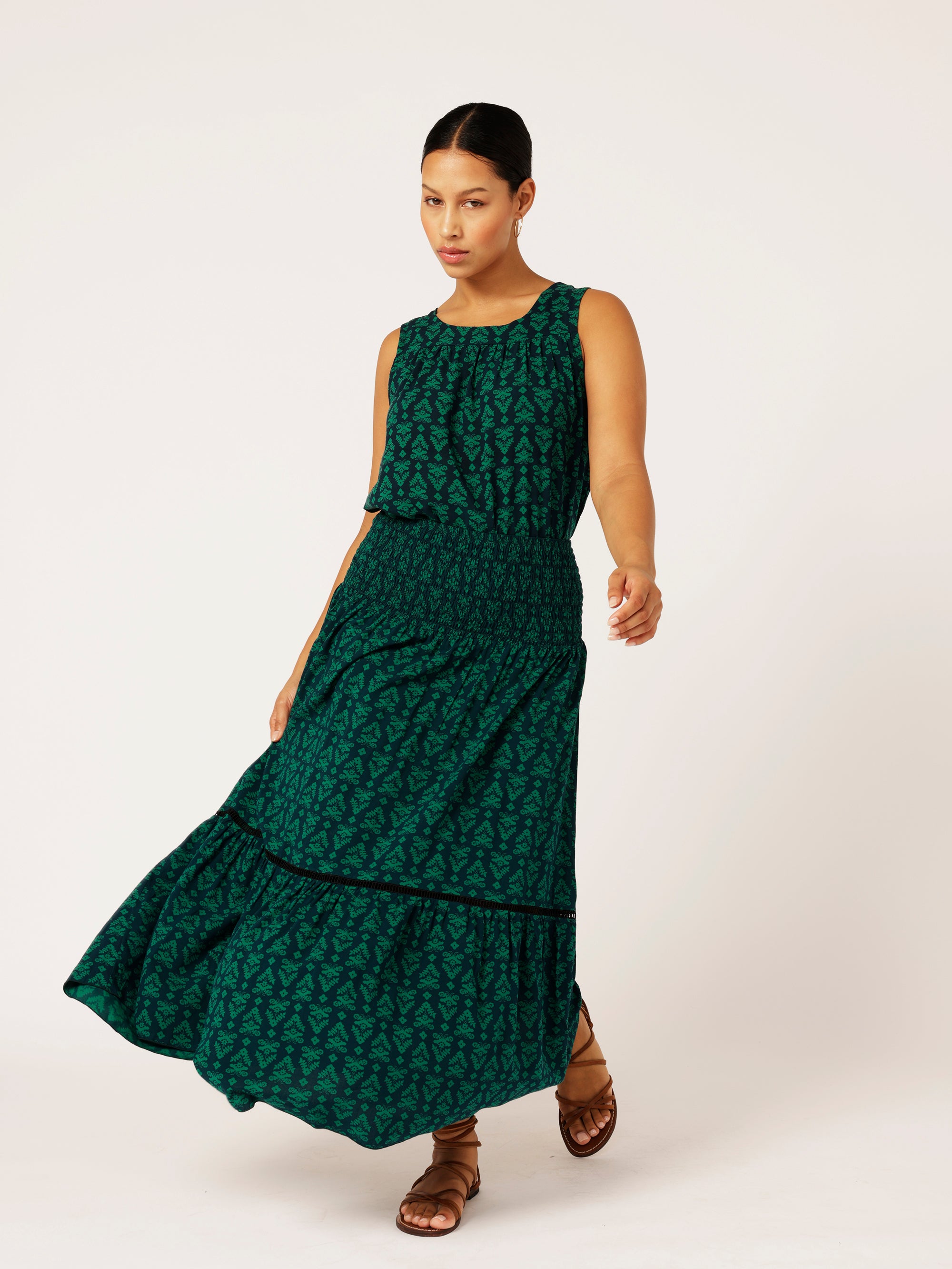 2 in 1 Skirt | Aztec Green - Saffron Road