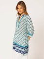 Caftan Blouse | Marine Blue - Saffron Road