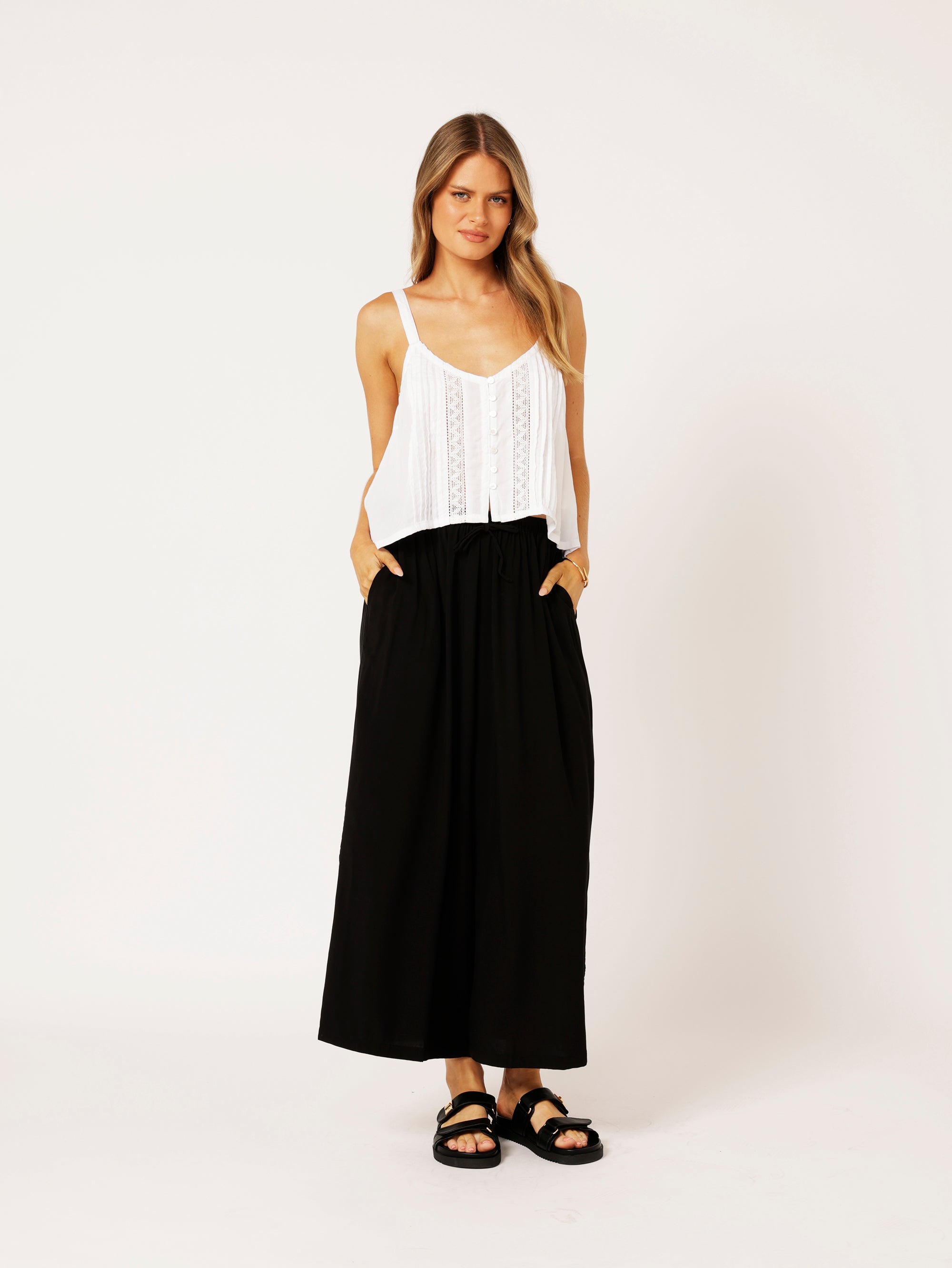 Island Pant | Black - Saffron Road