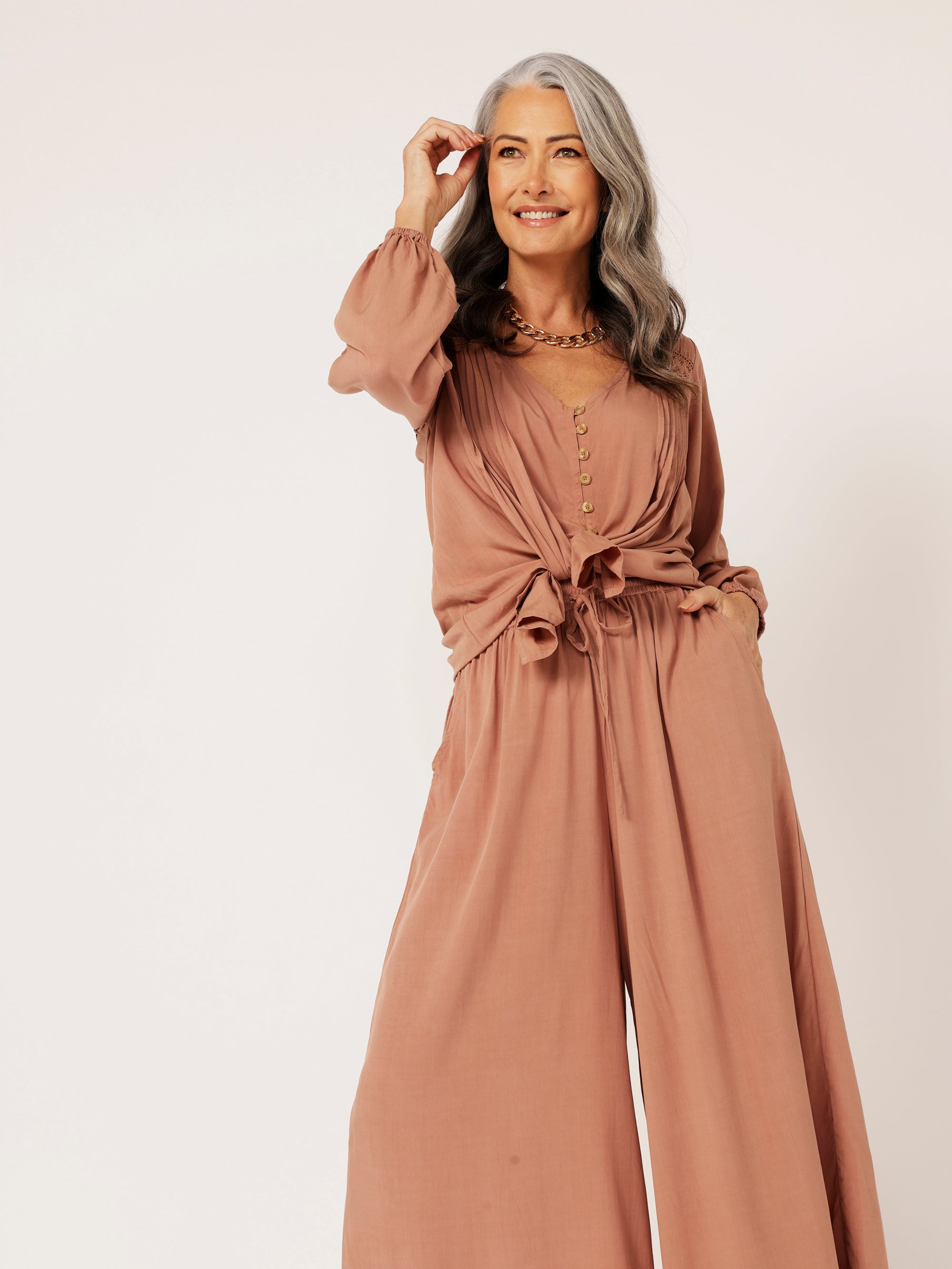 Palazzo Pant | Mocha - Saffron Road