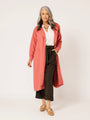 Travel Coat | Dusty Rose | Viscose Linen - Saffron Road