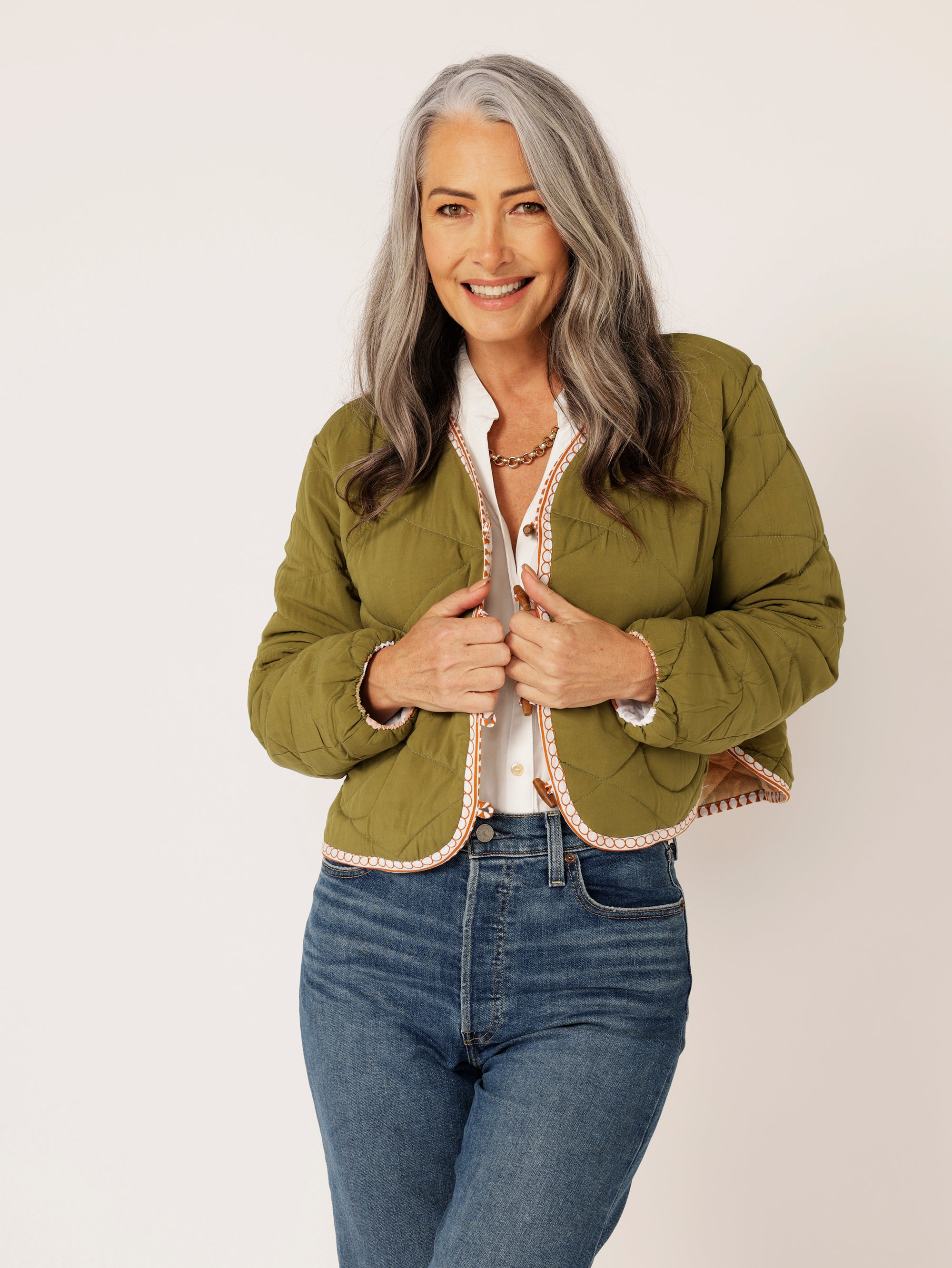 Quilted Jacket CROPPED | Tokyo Cinnamon - Saffron Road