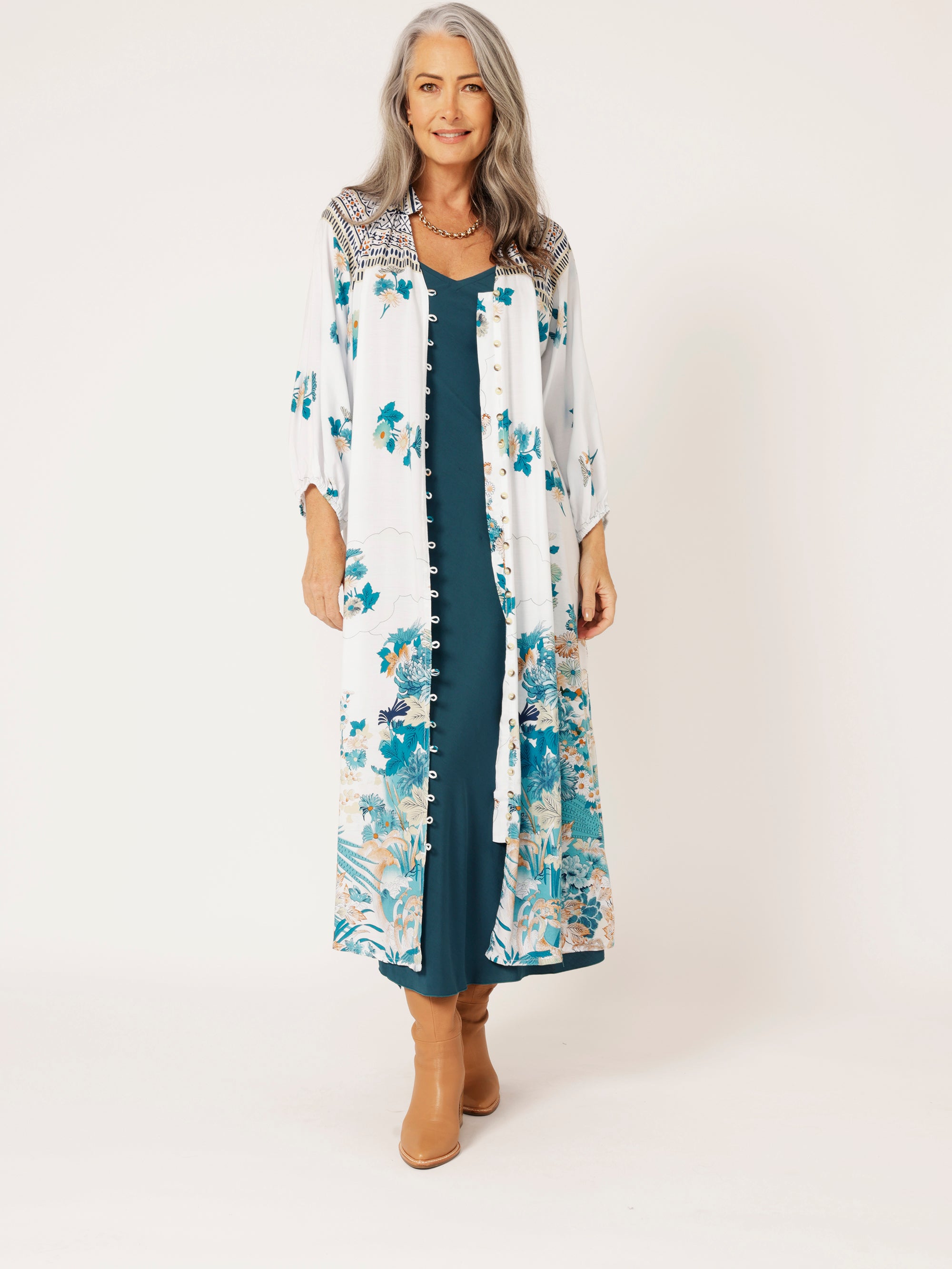 Take Me Away Dress | Tokyo Teal - Saffron Road