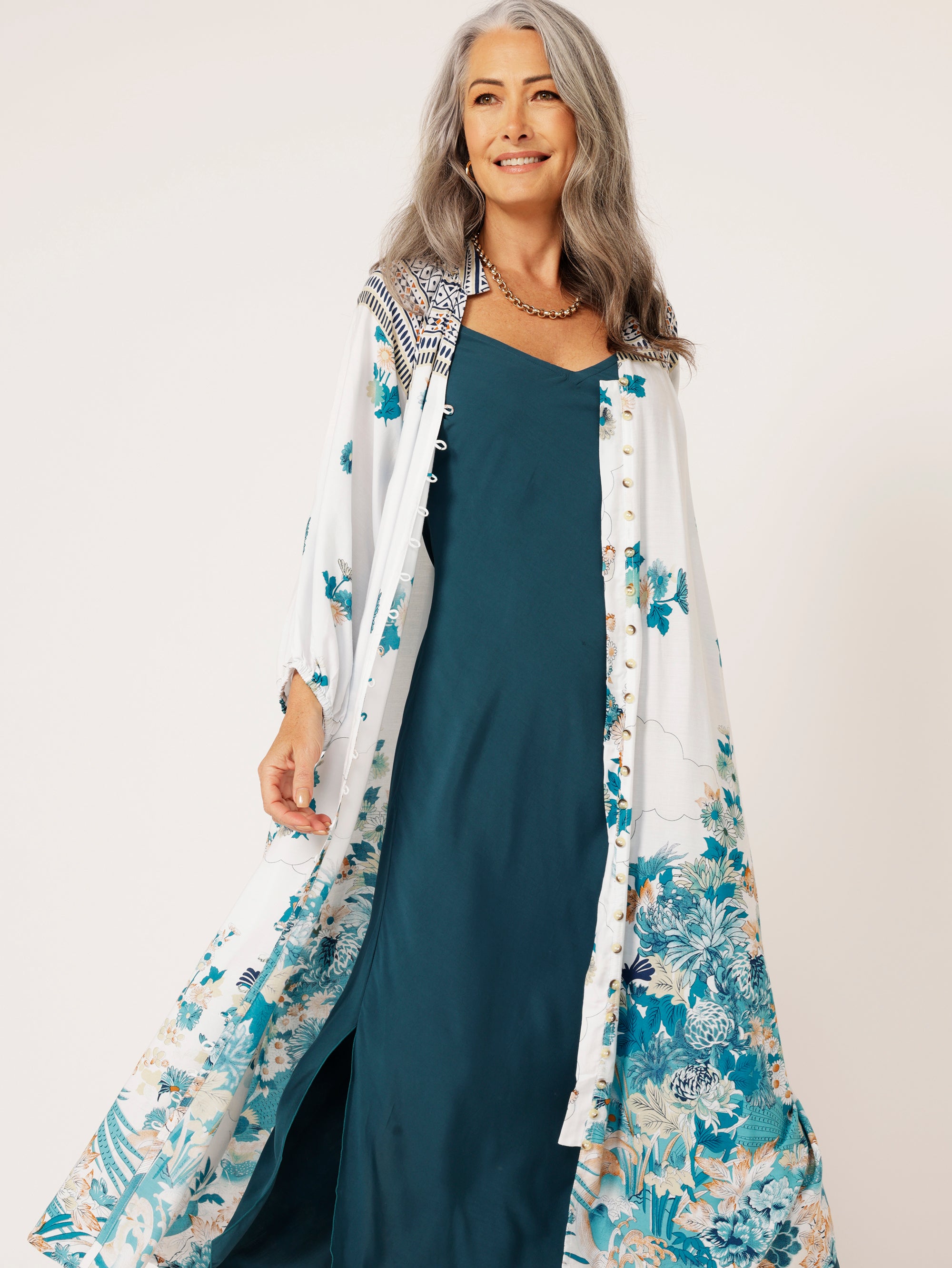 Take Me Away Dress | Tokyo Teal - Saffron Road