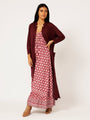 Cleo Cardigan MAXI | Plum - Saffron Road