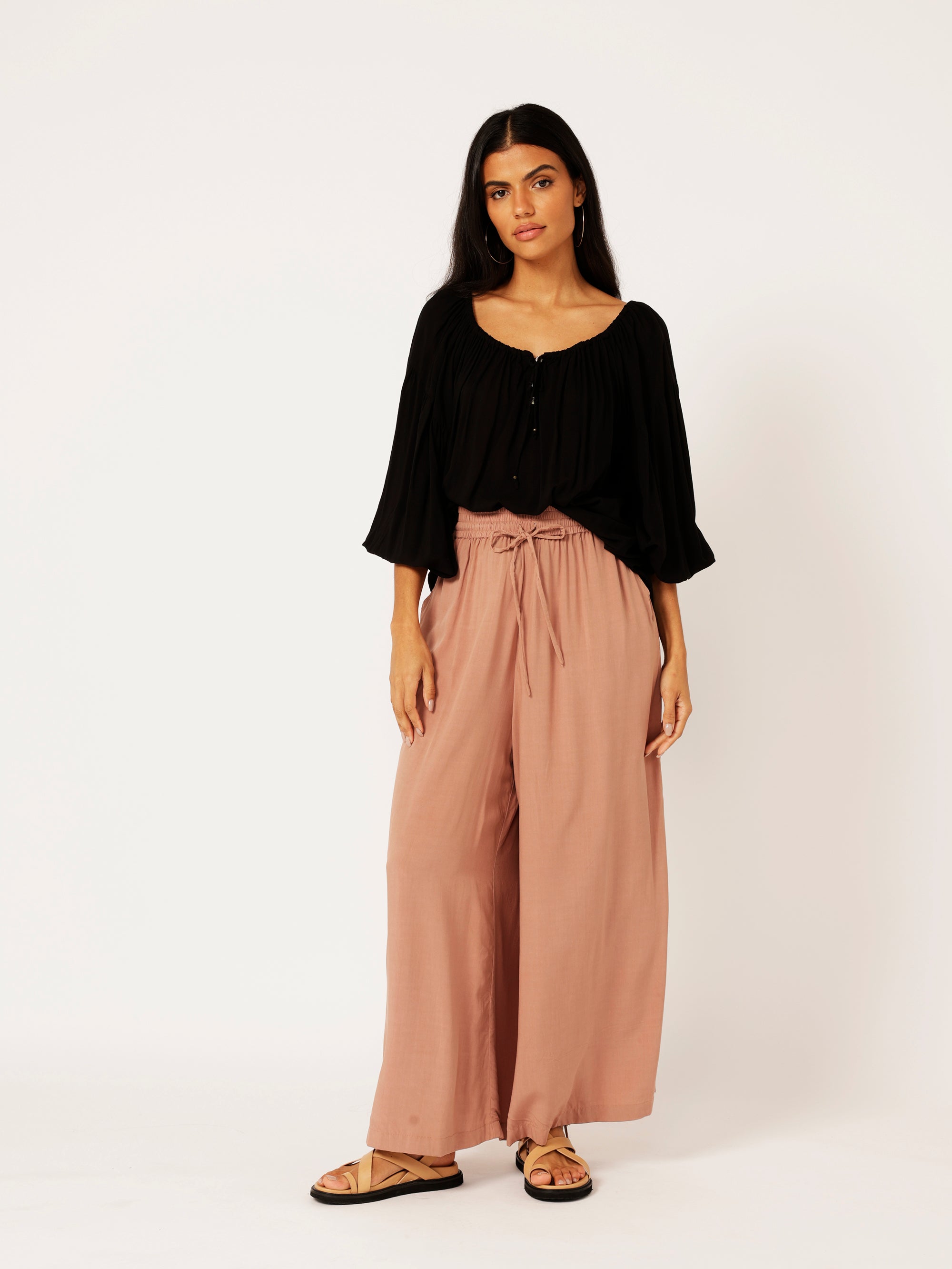 Palazzo Pant | Mocha - Saffron Road