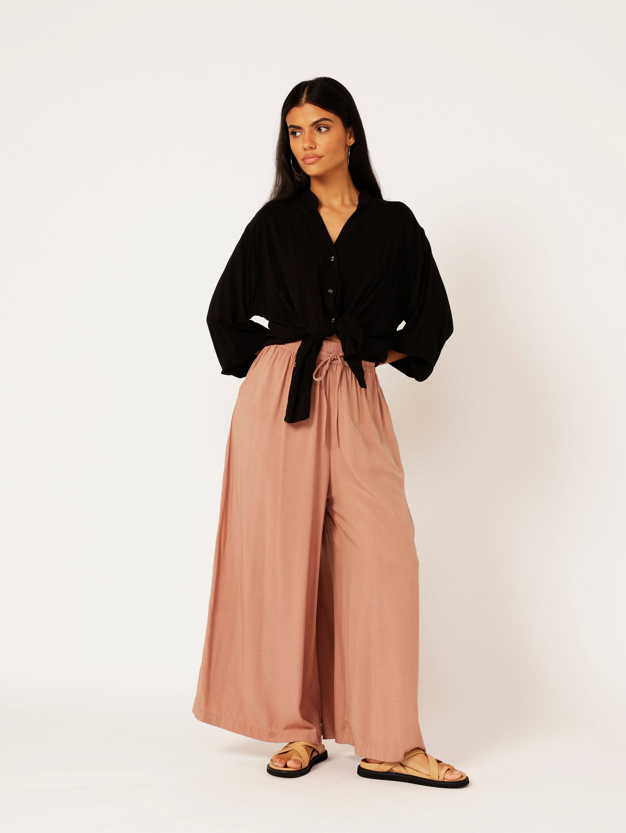 Palazzo Pant | Mocha - Saffron Road