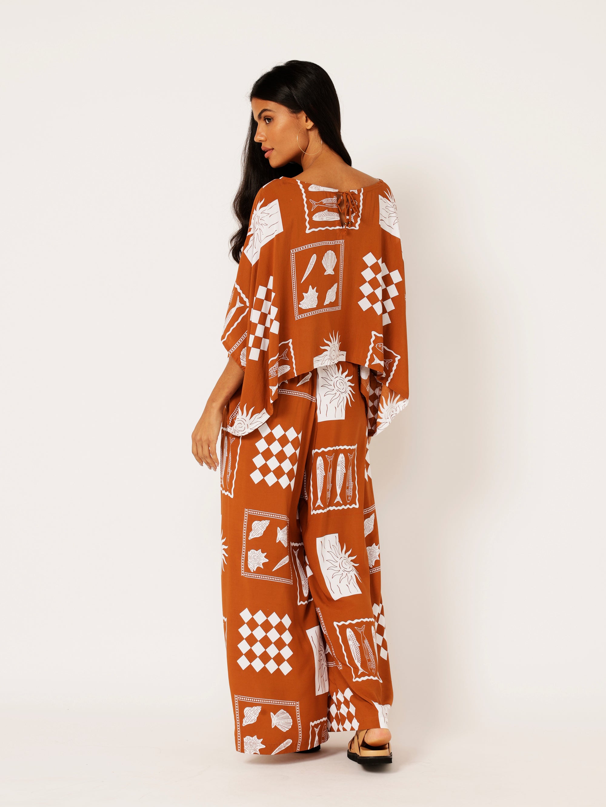 40% off Euro Cinnamon SET with (Cropped Nat top) - Saffron Road