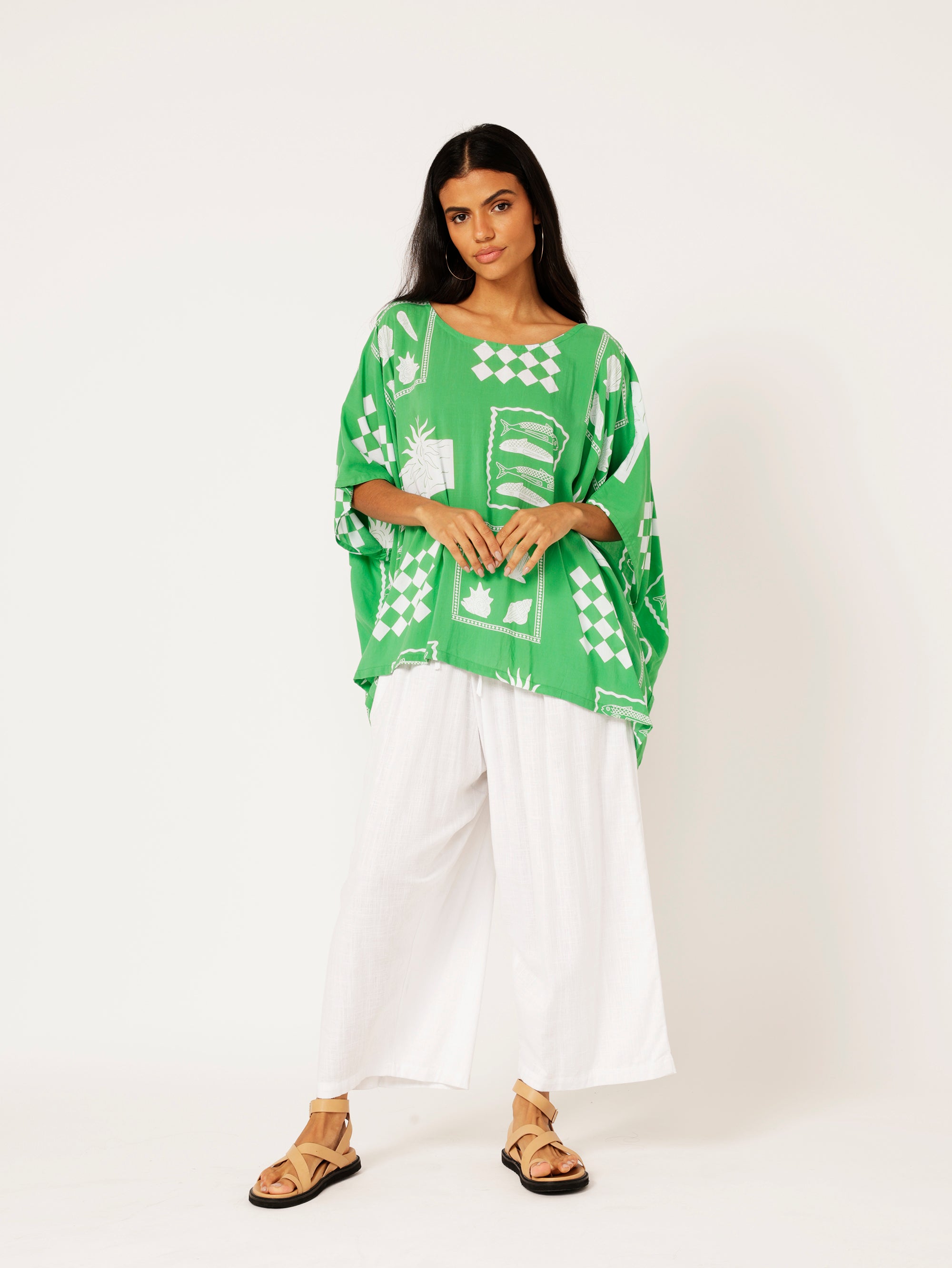 The Nat Top | Euro Green - Saffron Road