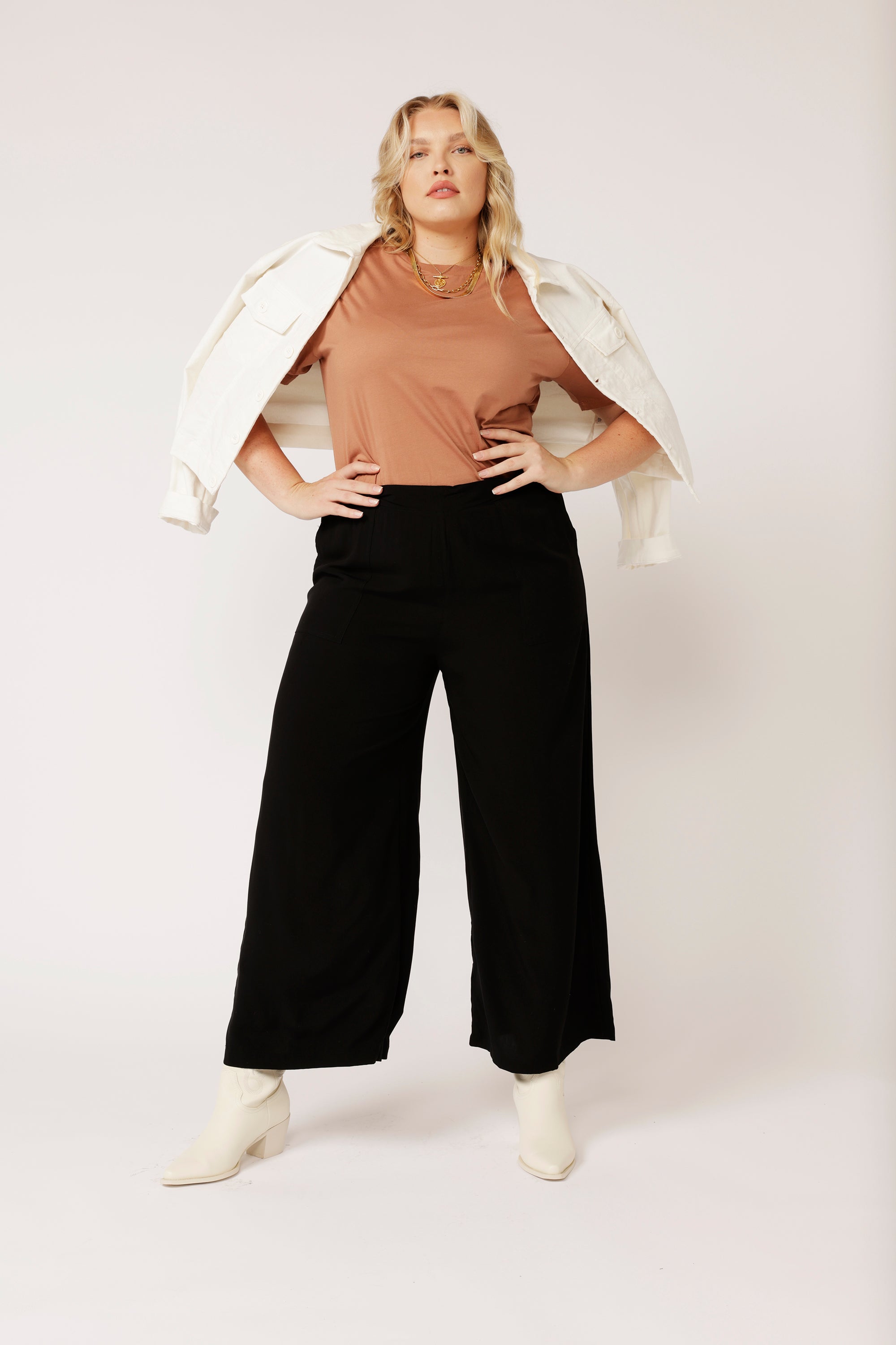 Buy Jade Lounge Pants - Black/White Stripe Betty Basics for Sale Online  Australia | White & Co.