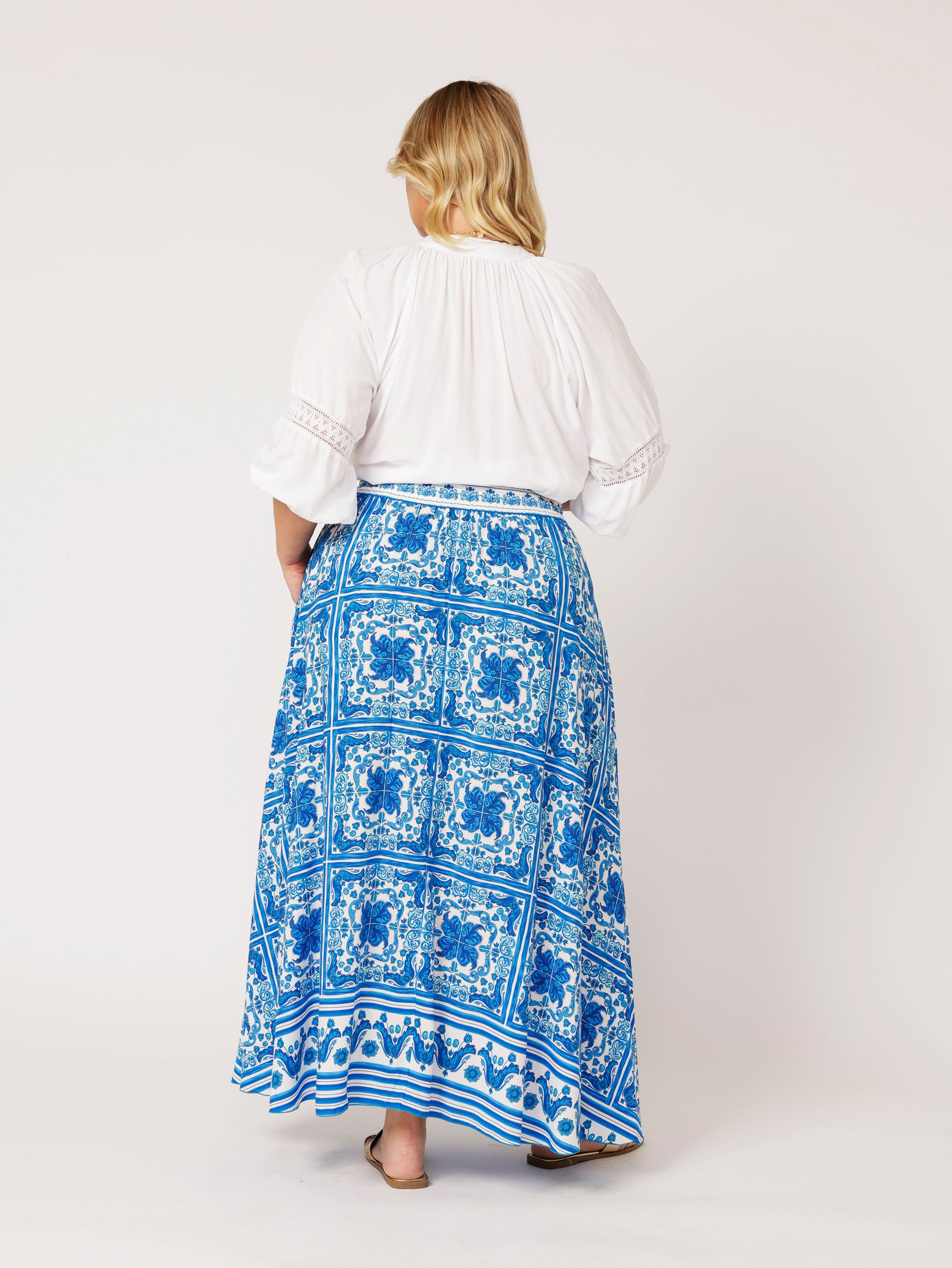 Circle Skirt | Amalfi Blue - Saffron Road