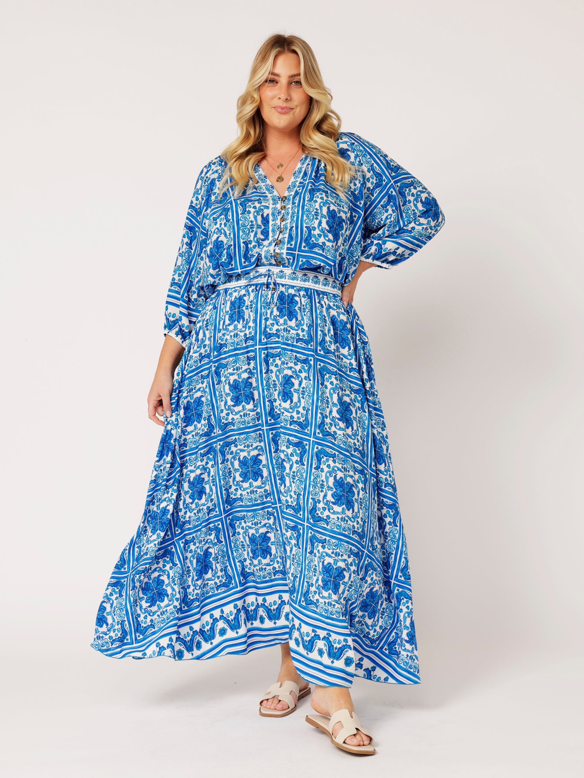 Circle Skirt | Amalfi Blue - Saffron Road