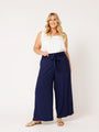 High Waisted Lounge Pant | Navy - Saffron Road