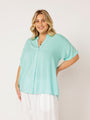 Military Shirt | Turquoise - Saffron Road