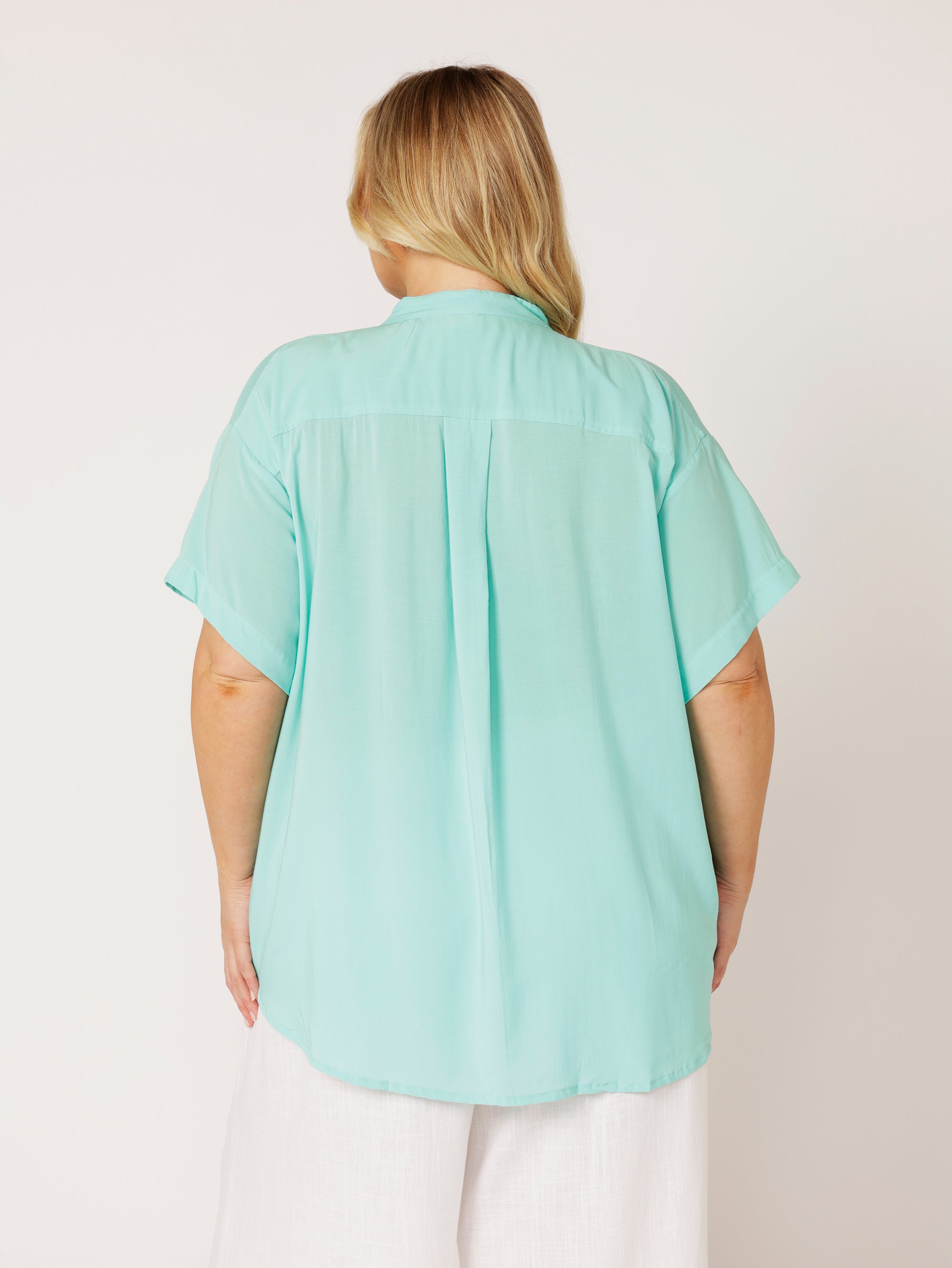 Military Shirt | Turquoise - Saffron Road