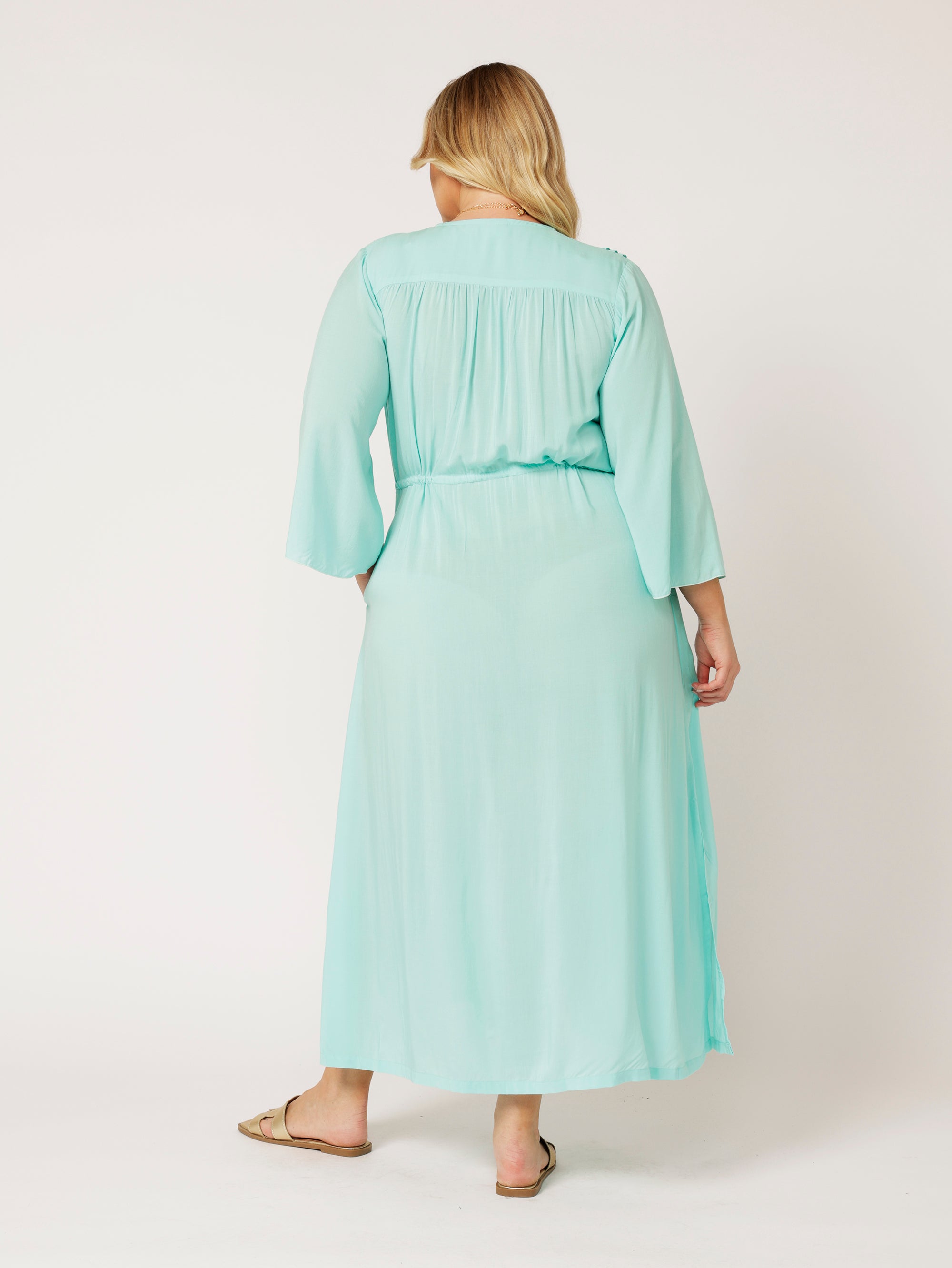 Duster Dress | Turquoise - Saffron Road