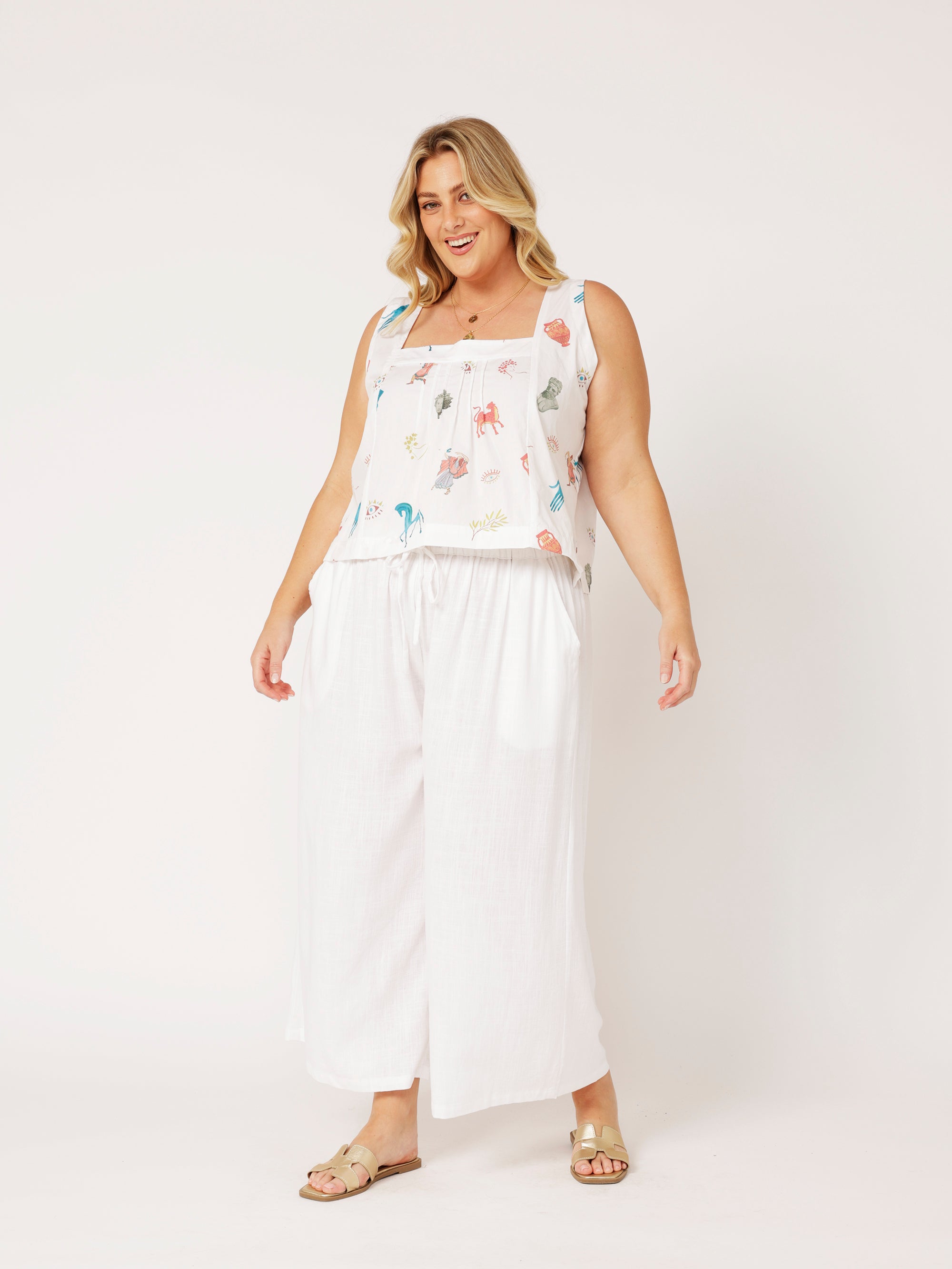 Lotus Tank | Grecian White - Saffron Road