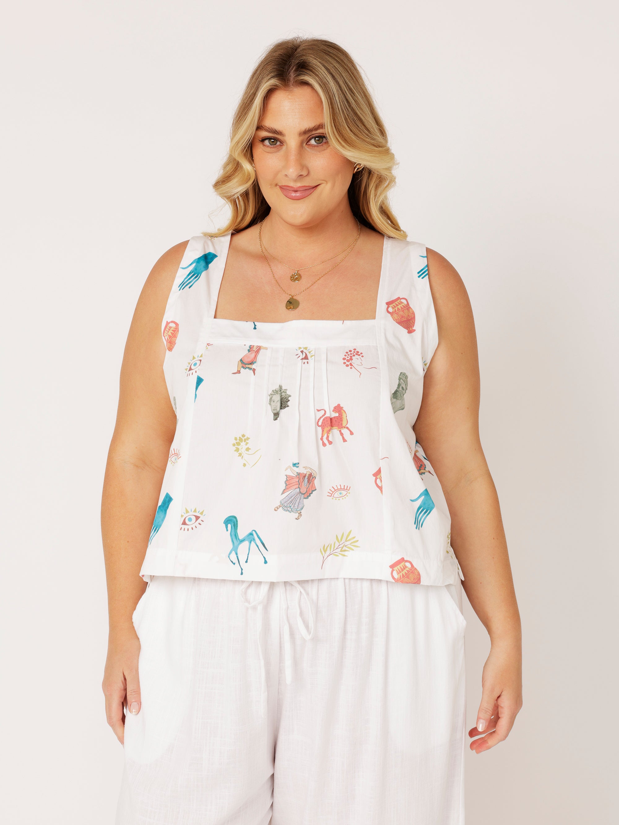 Lotus Tank | Grecian White - Saffron Road