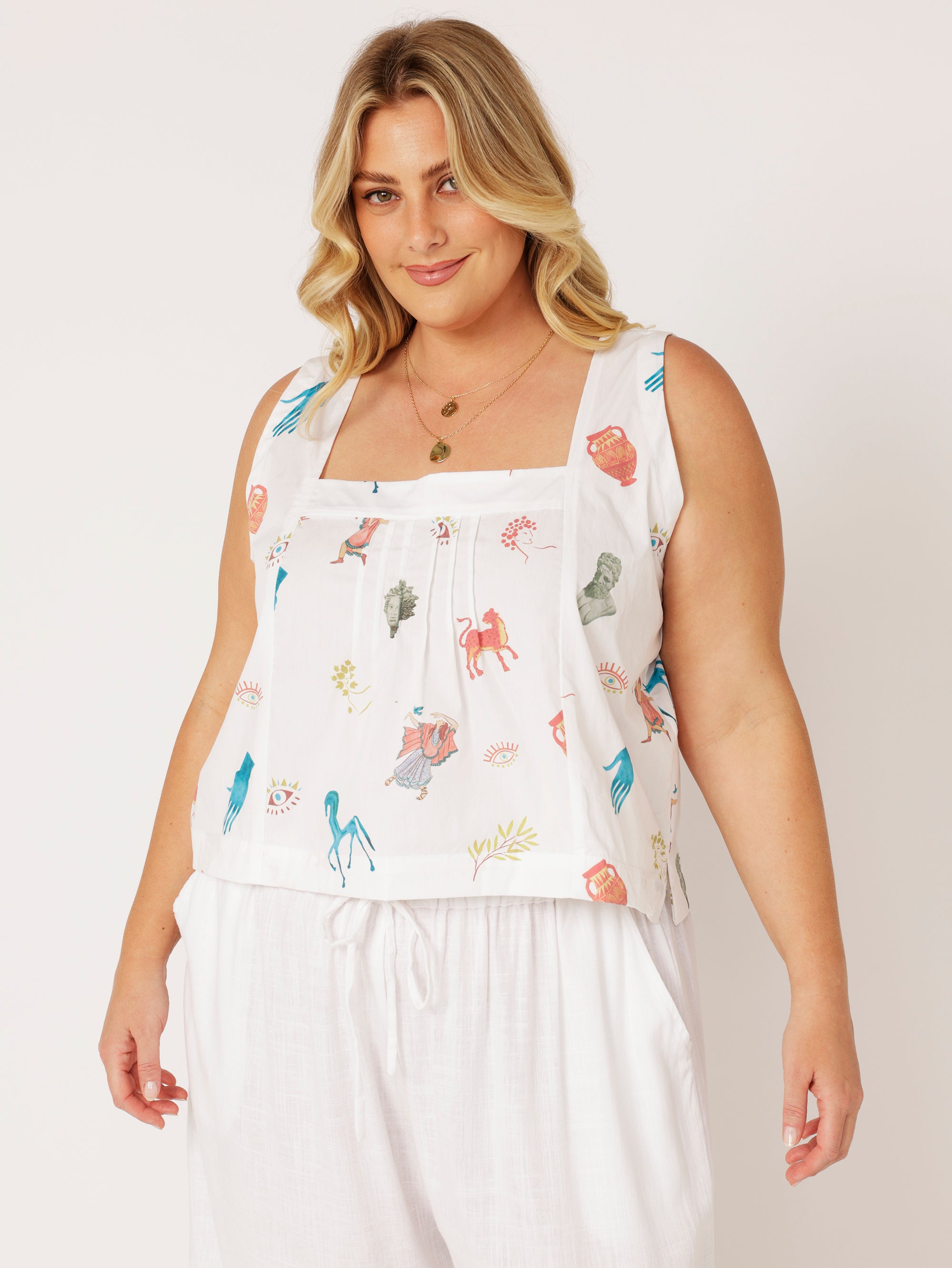 Lotus Tank | Grecian White - Saffron Road