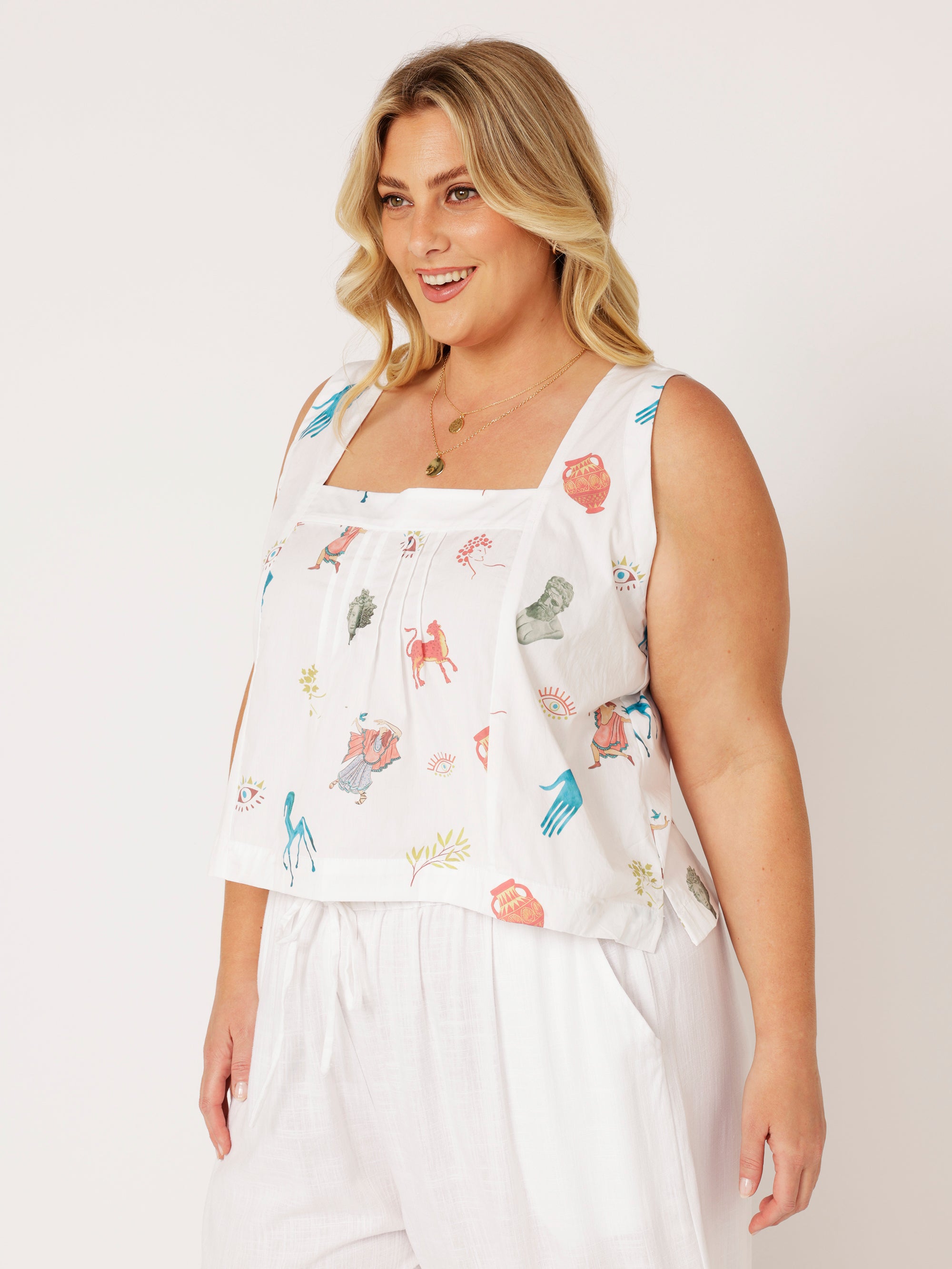 Lotus Tank | Grecian White - Saffron Road