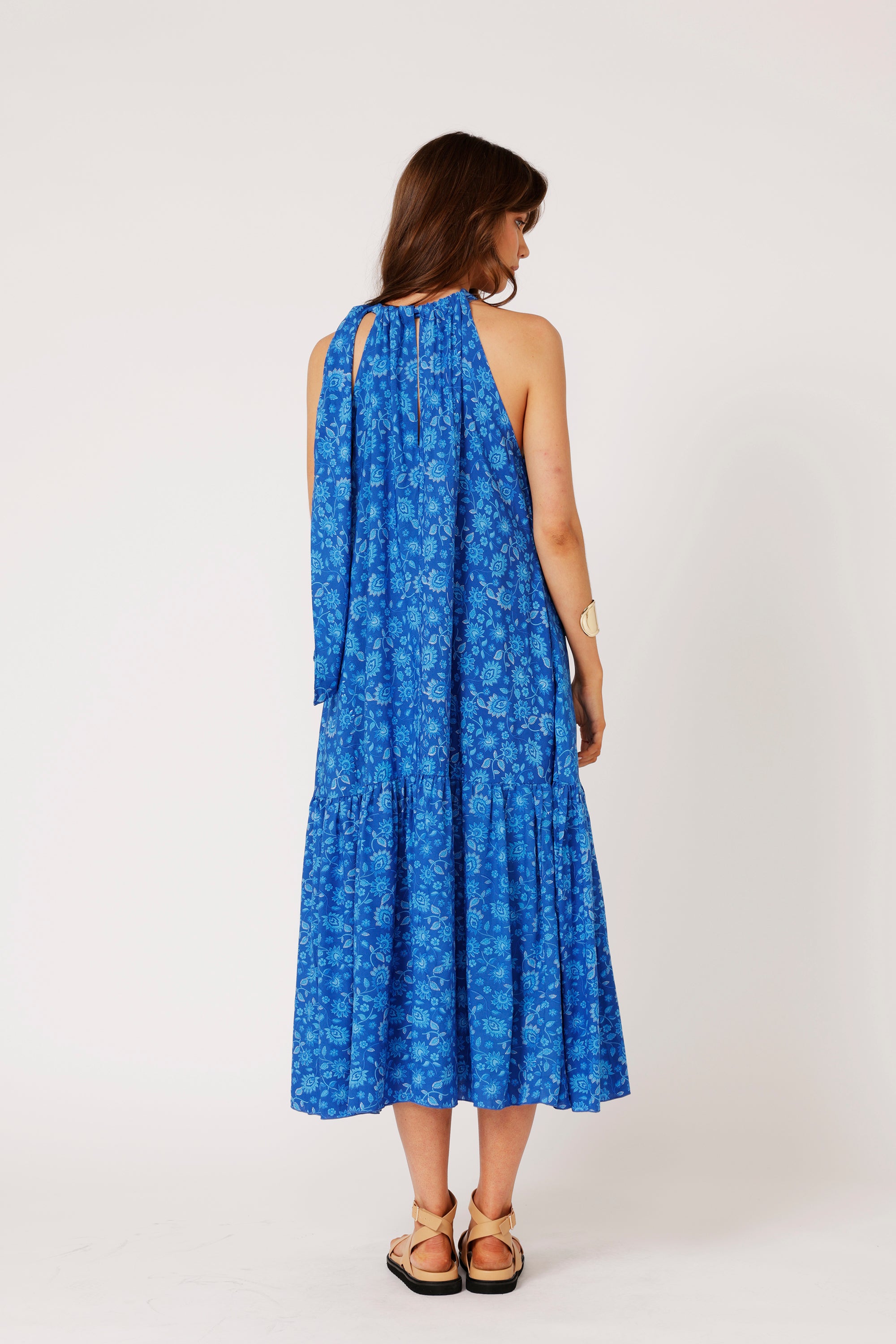 Saffron Road | Resort Dress | Maxi Dress | Blue Hawaii