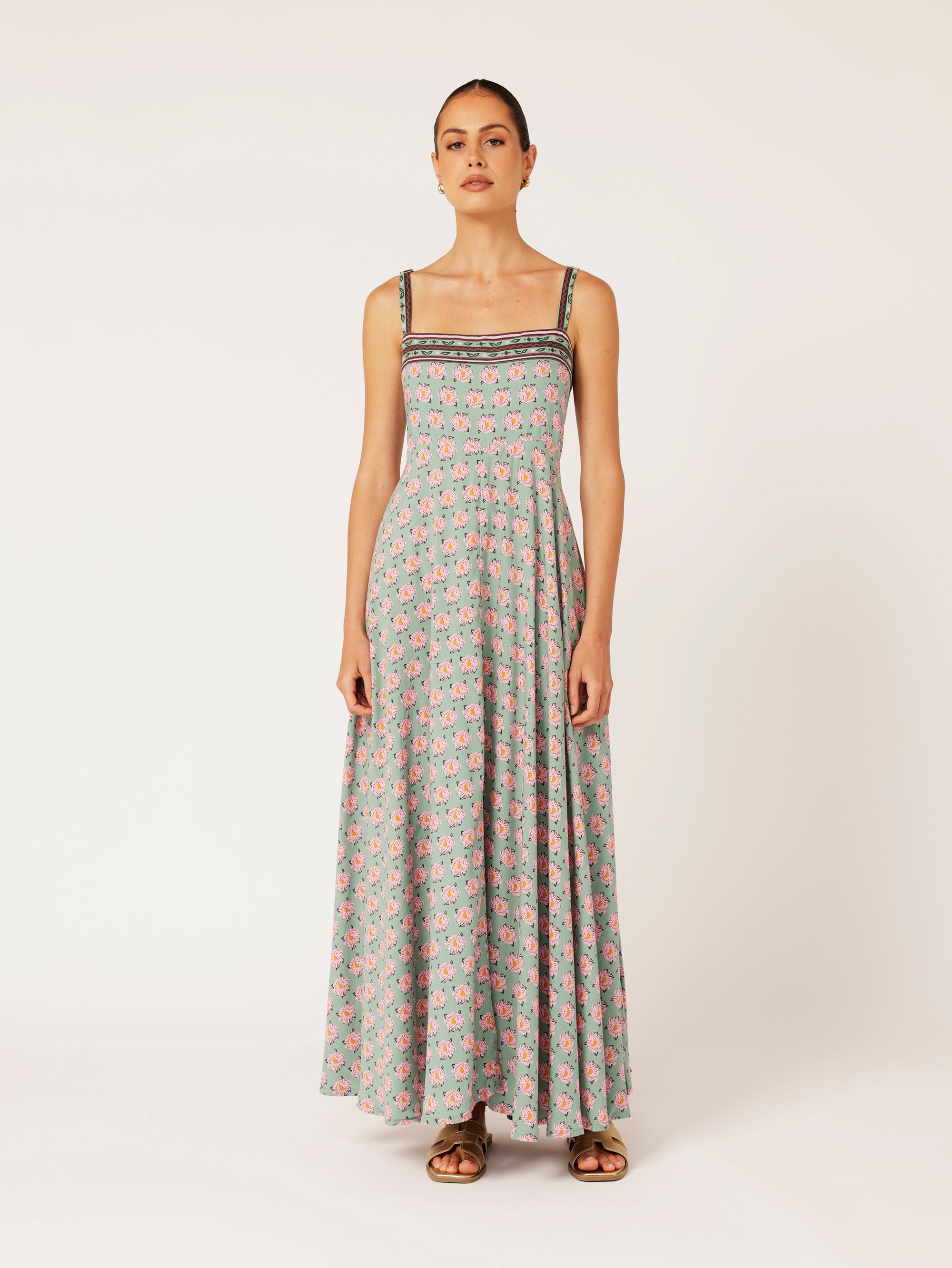 Positano Dress | Sage Peony - Saffron Road