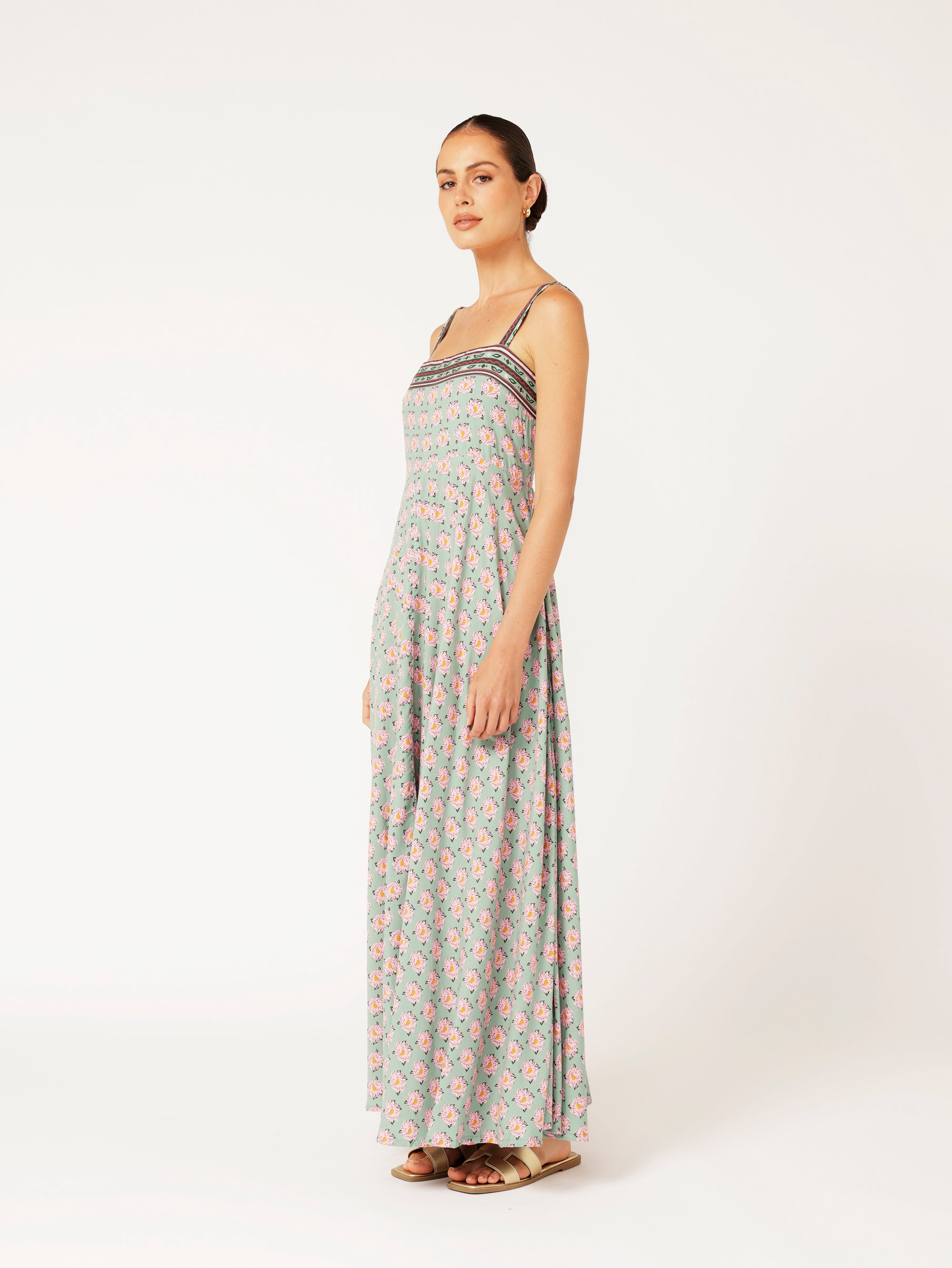 Positano Dress | Sage Peony - Saffron Road