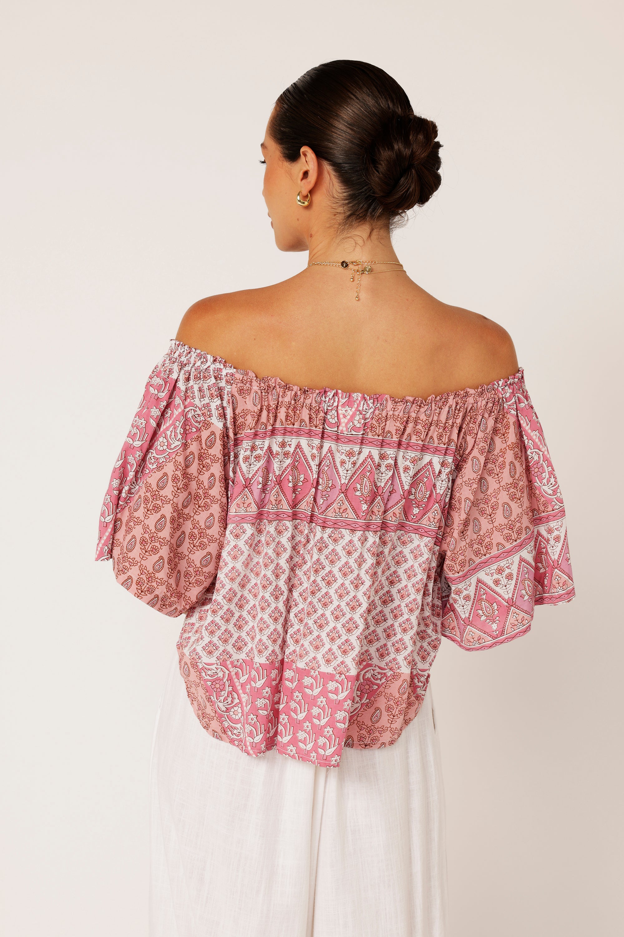 Festival Top | Pink Meadow - Saffron Road