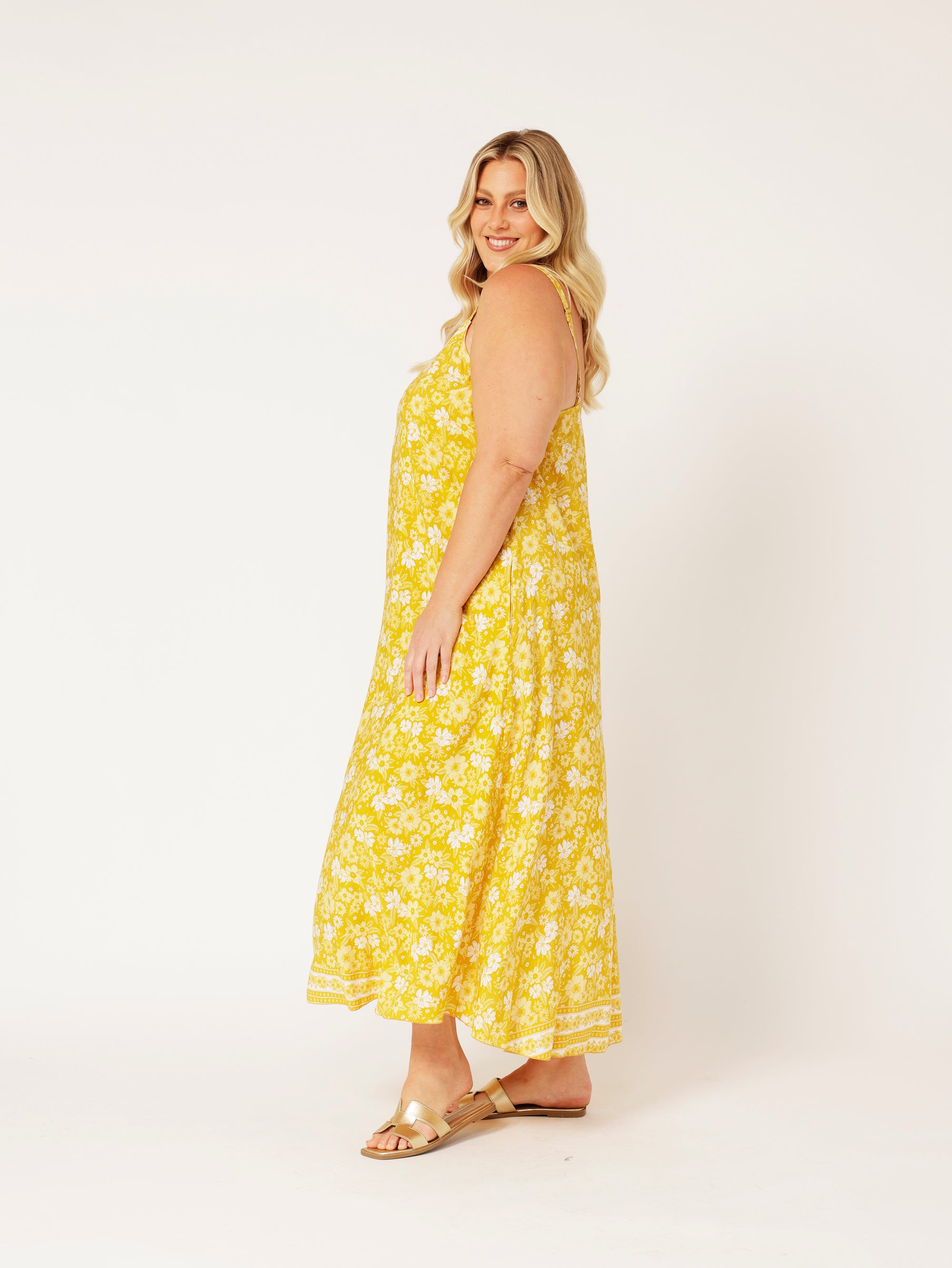 A-line Slip Dress | Marigold - Saffron Road